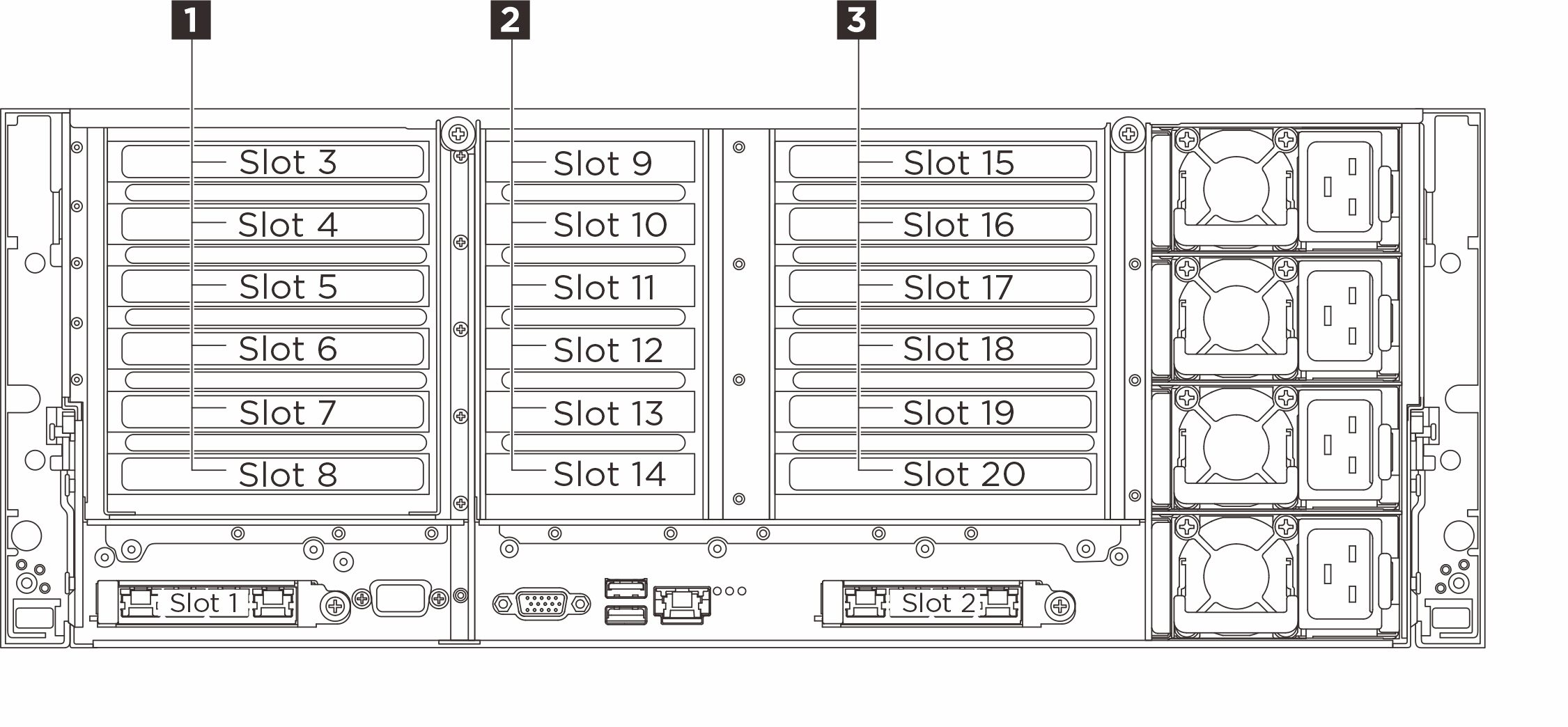 PCIe slots