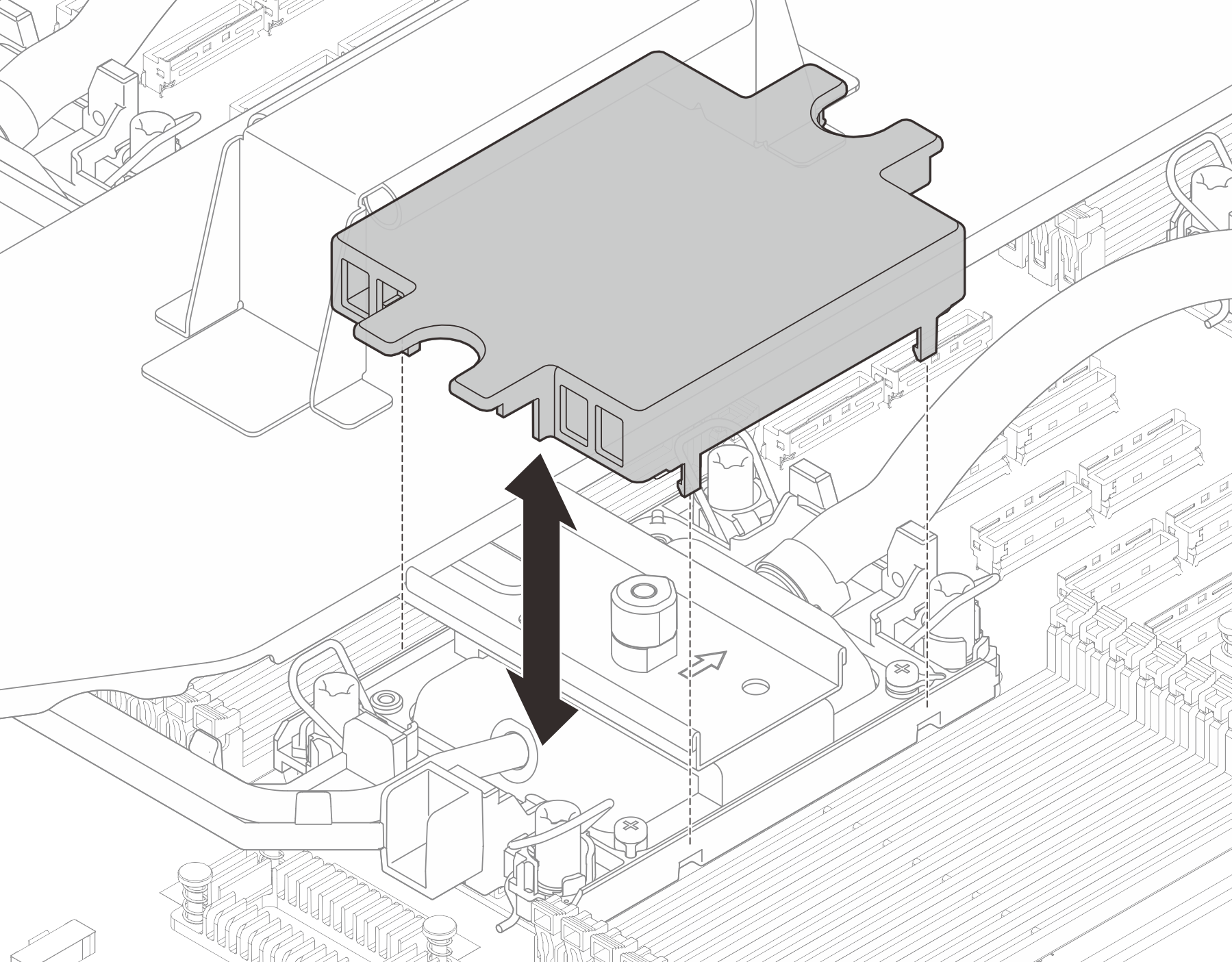 Removing cold plate covers