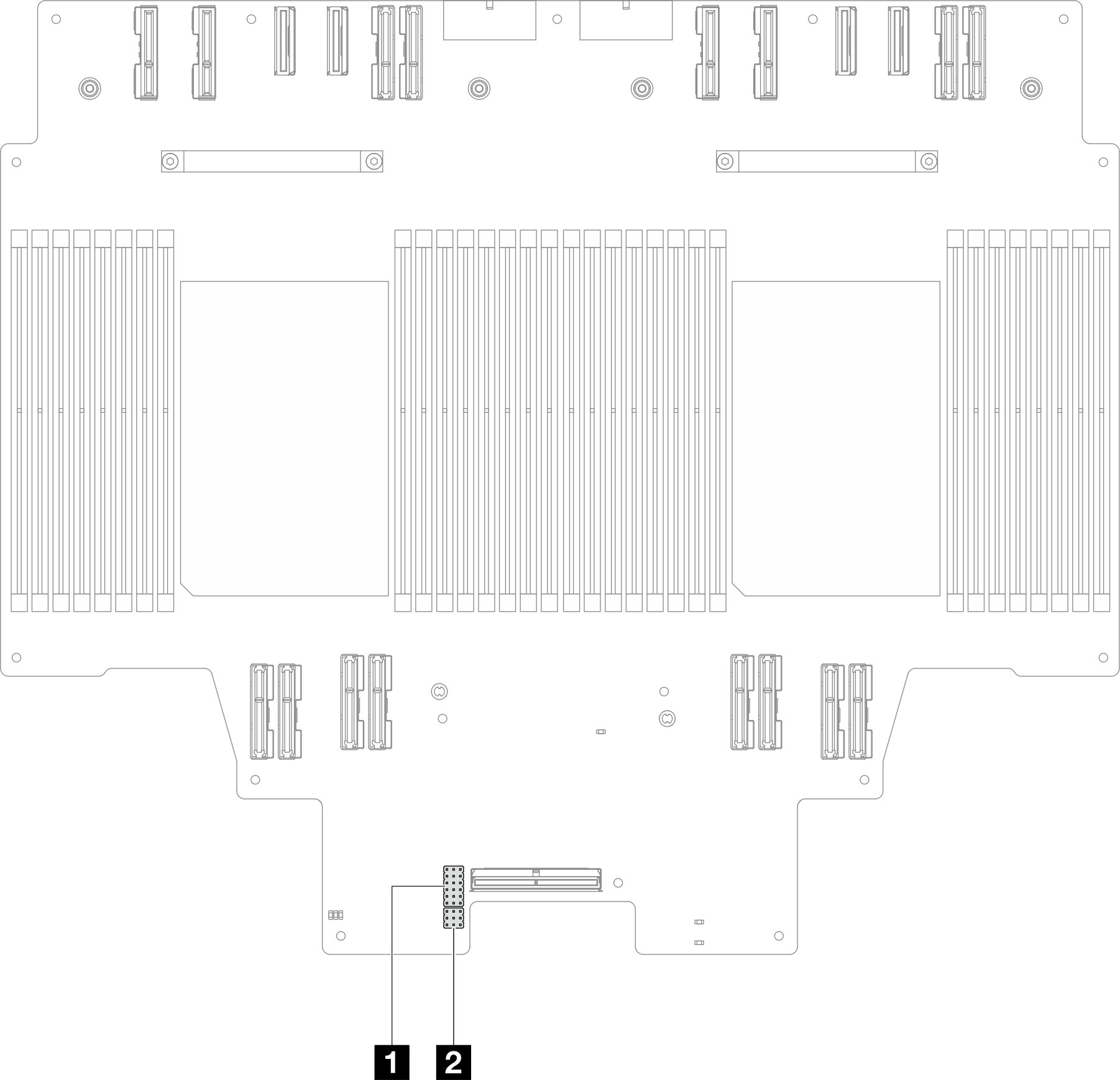 Upper processor board (CPU BD) switches