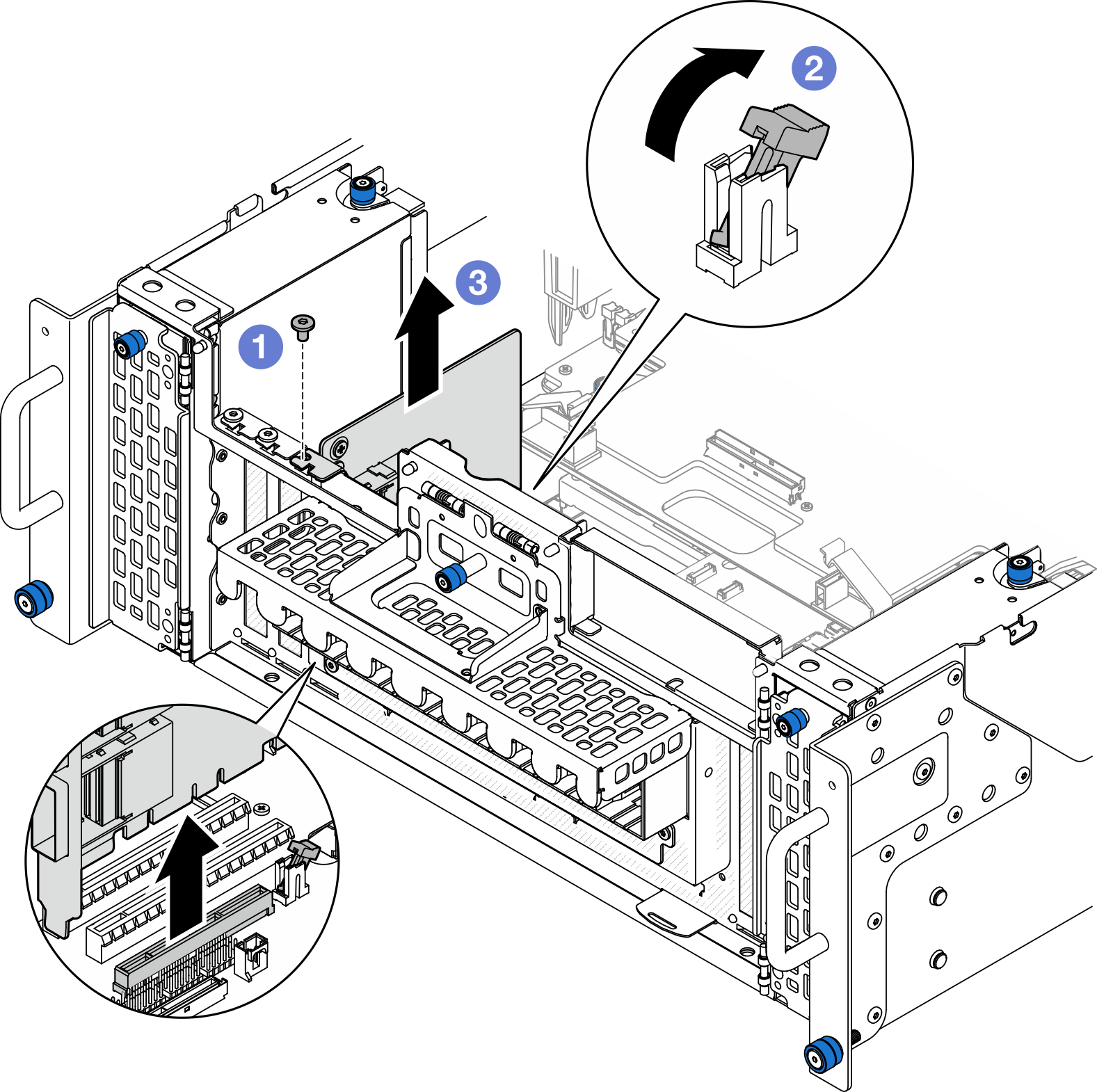 Removing sideband card