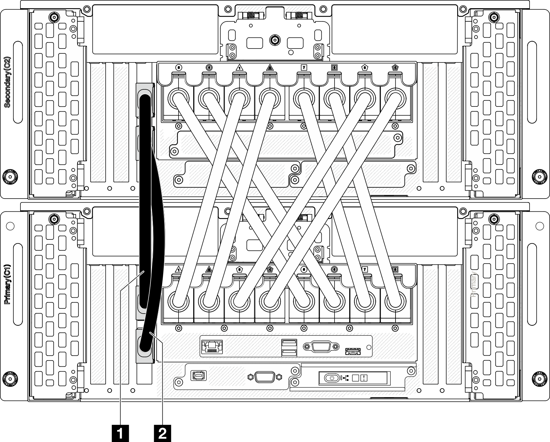 Connecting sideband cables