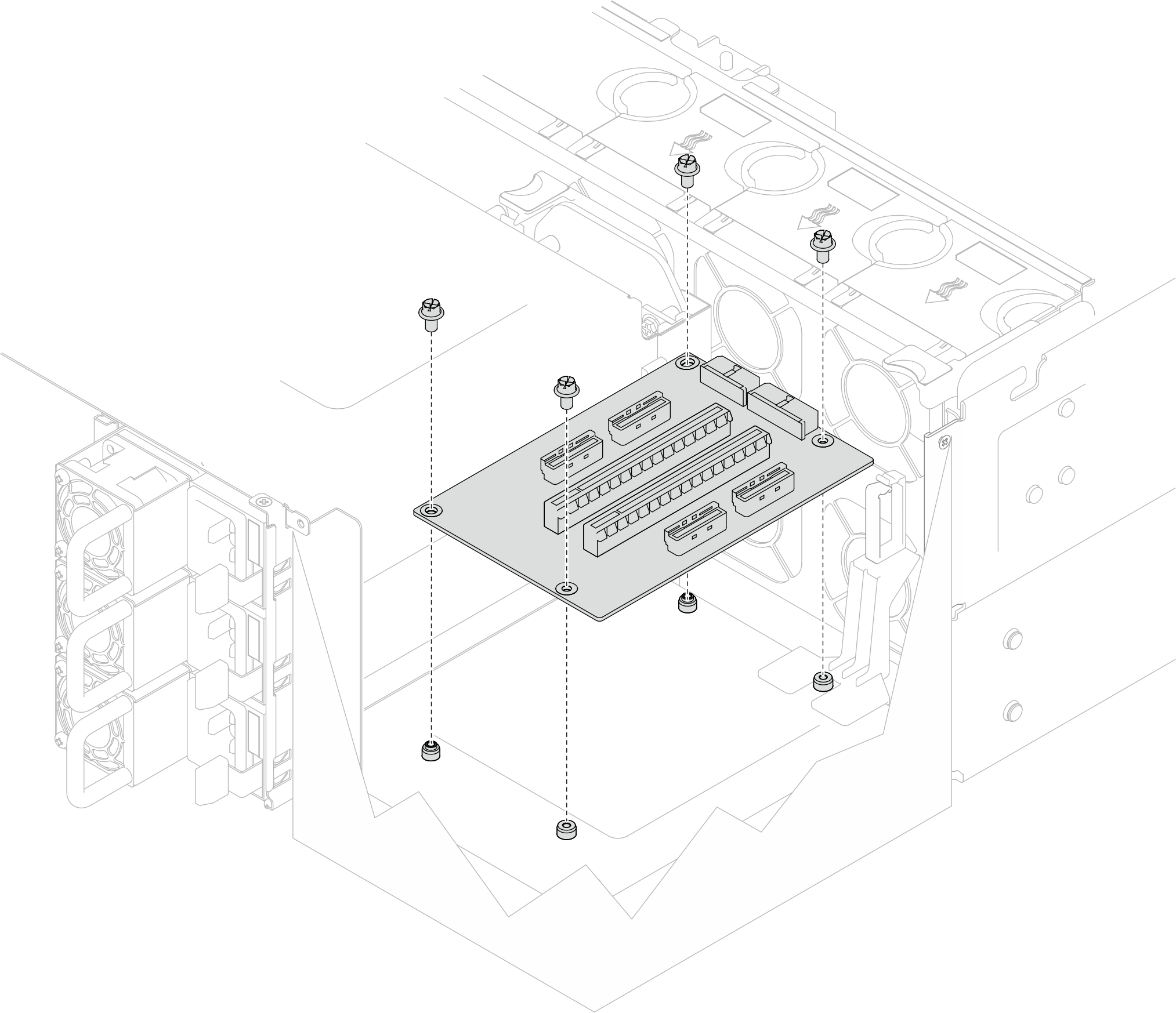 Installing PCIe riser card