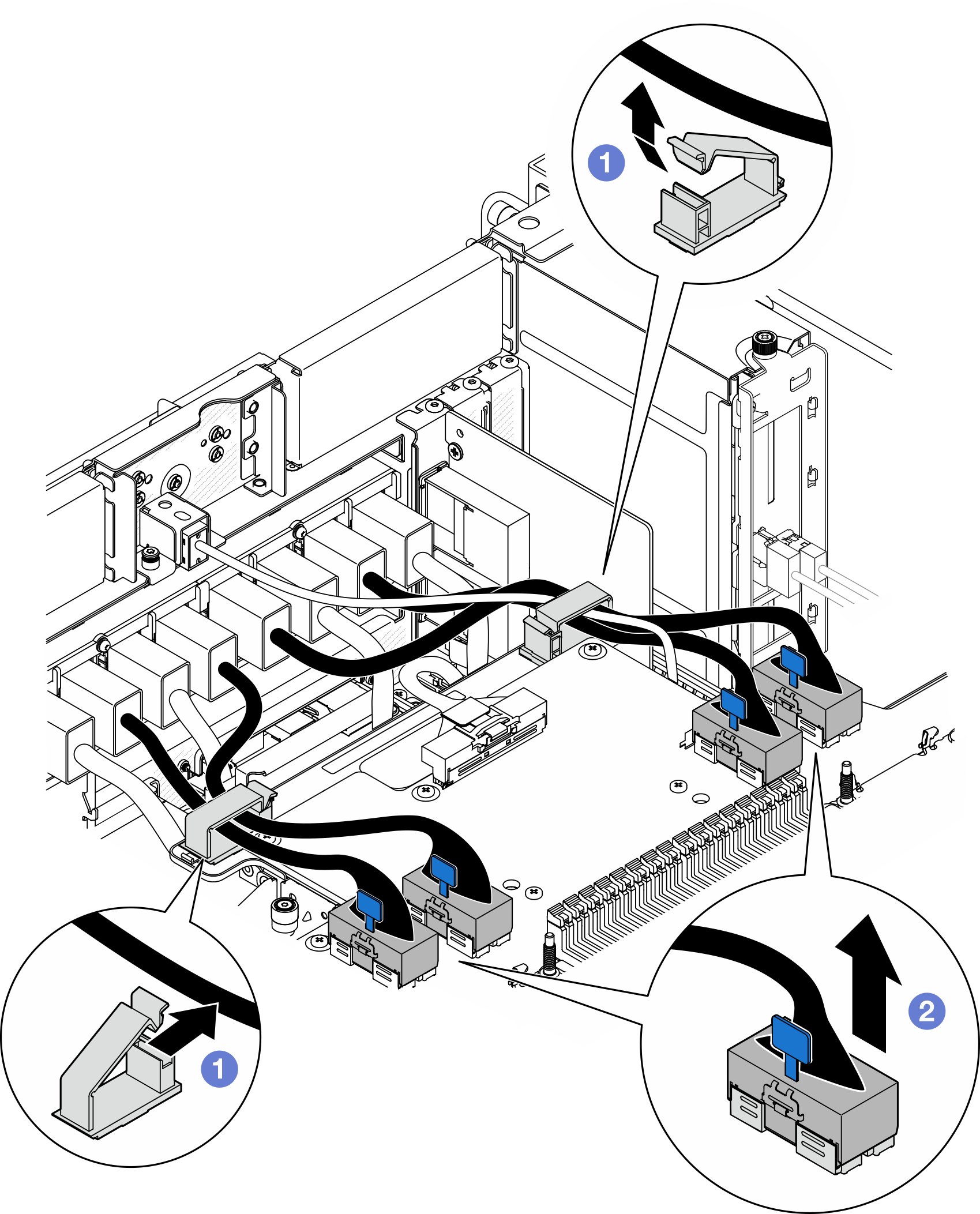 Disconnecting UPI module cables