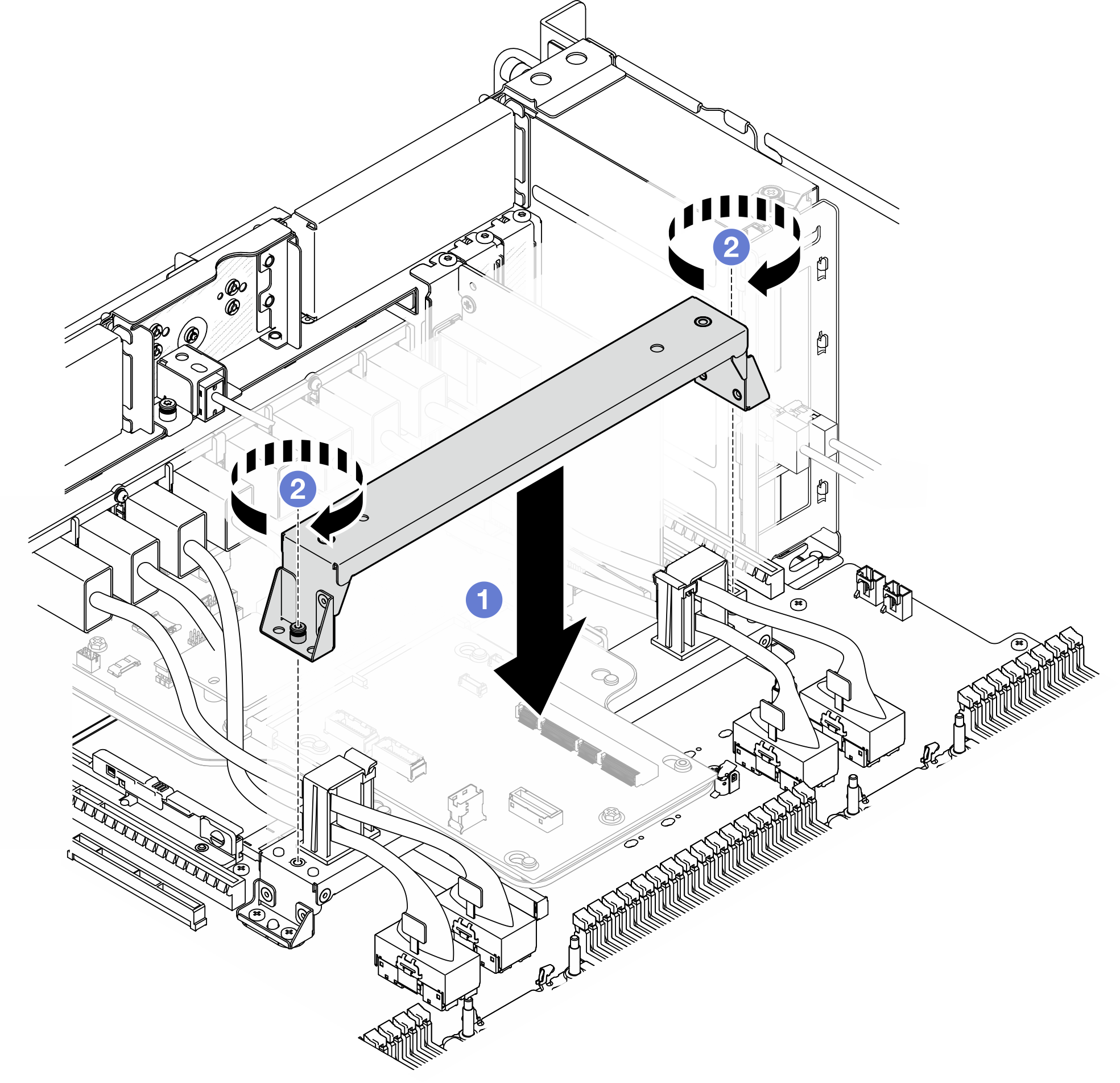 Installing support bracket