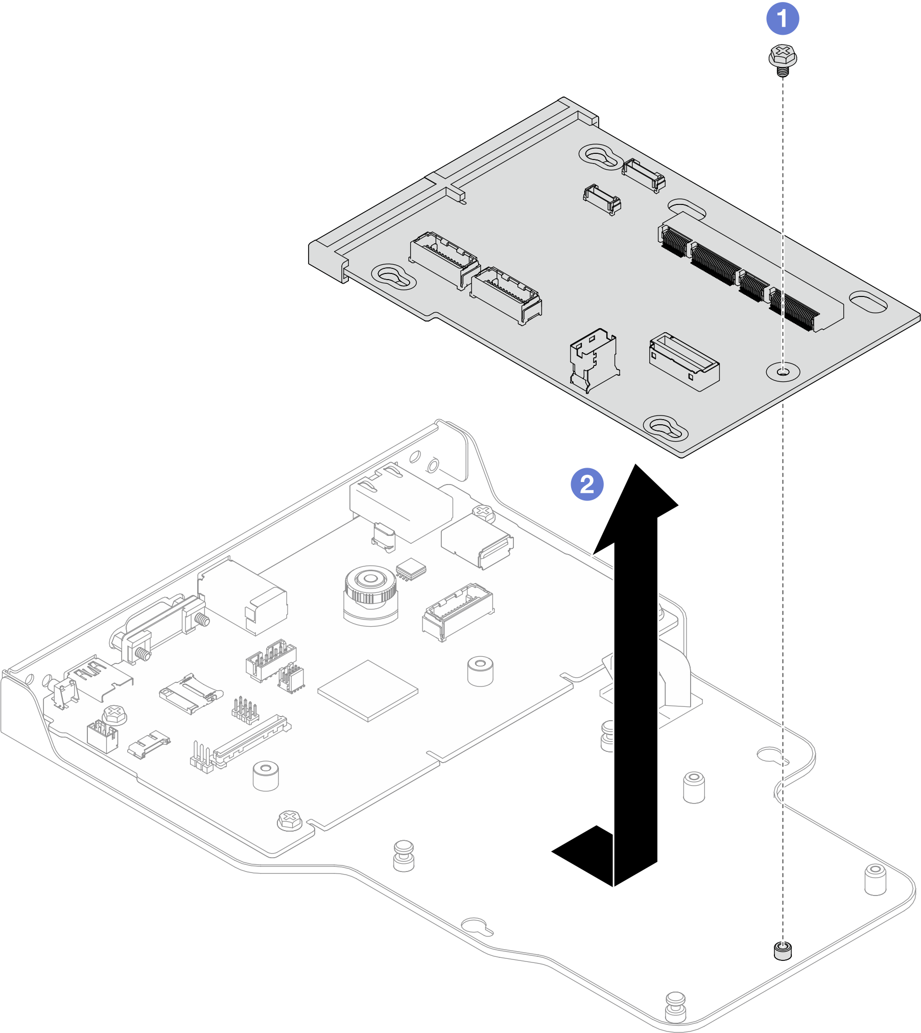 Removing interposer board