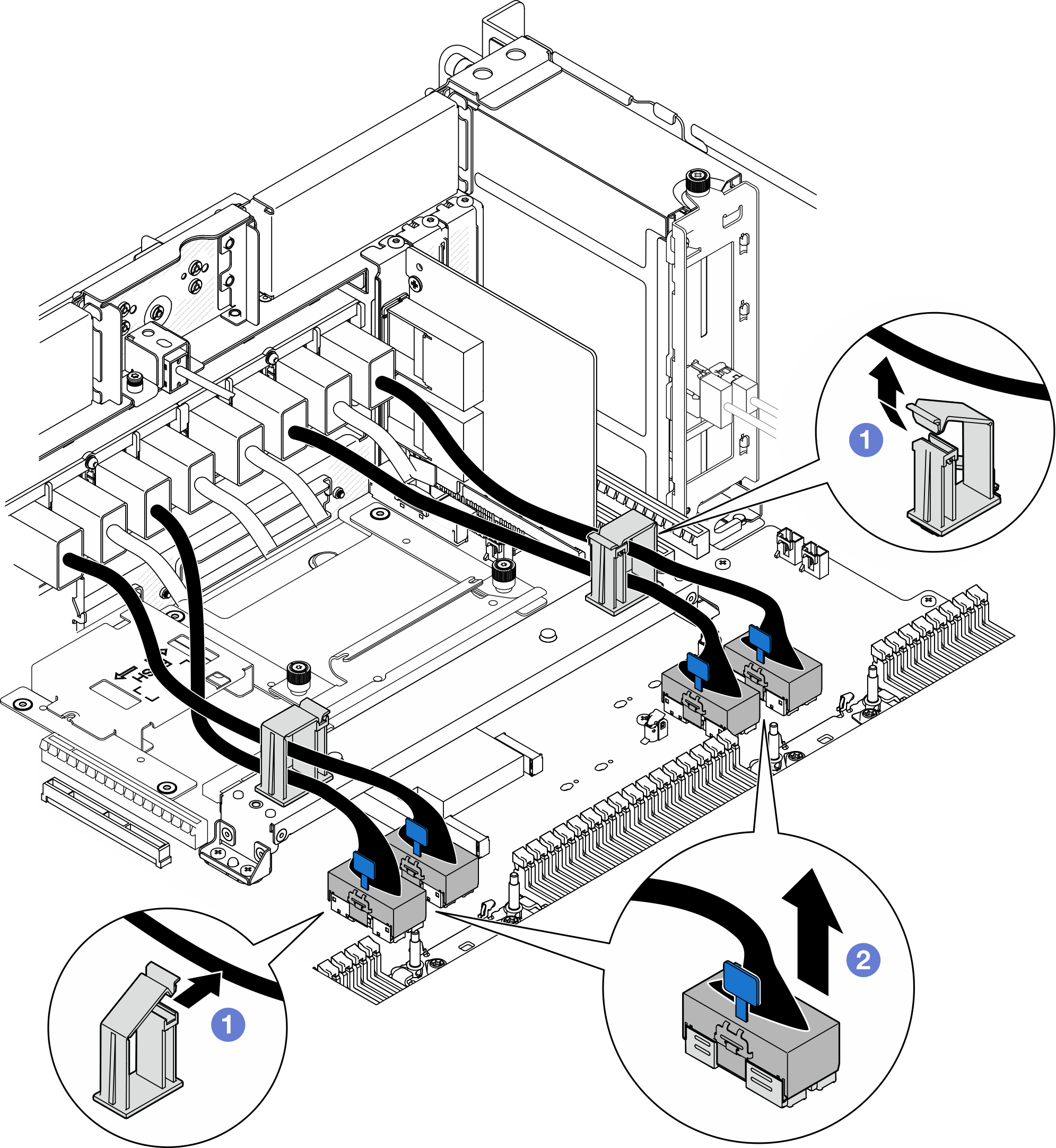 Disconnecting UPI module cables