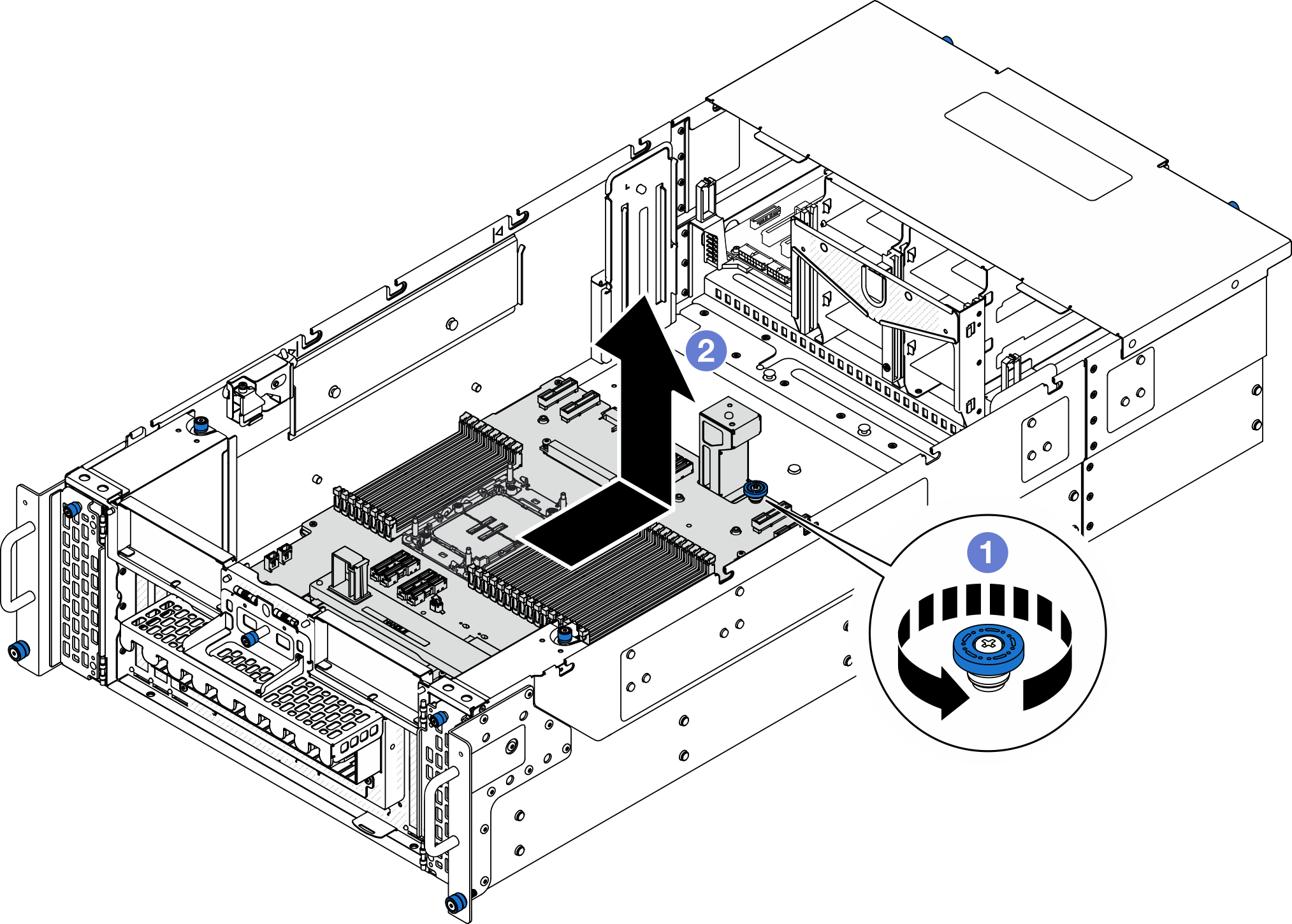 Lower processor board (MB) removal