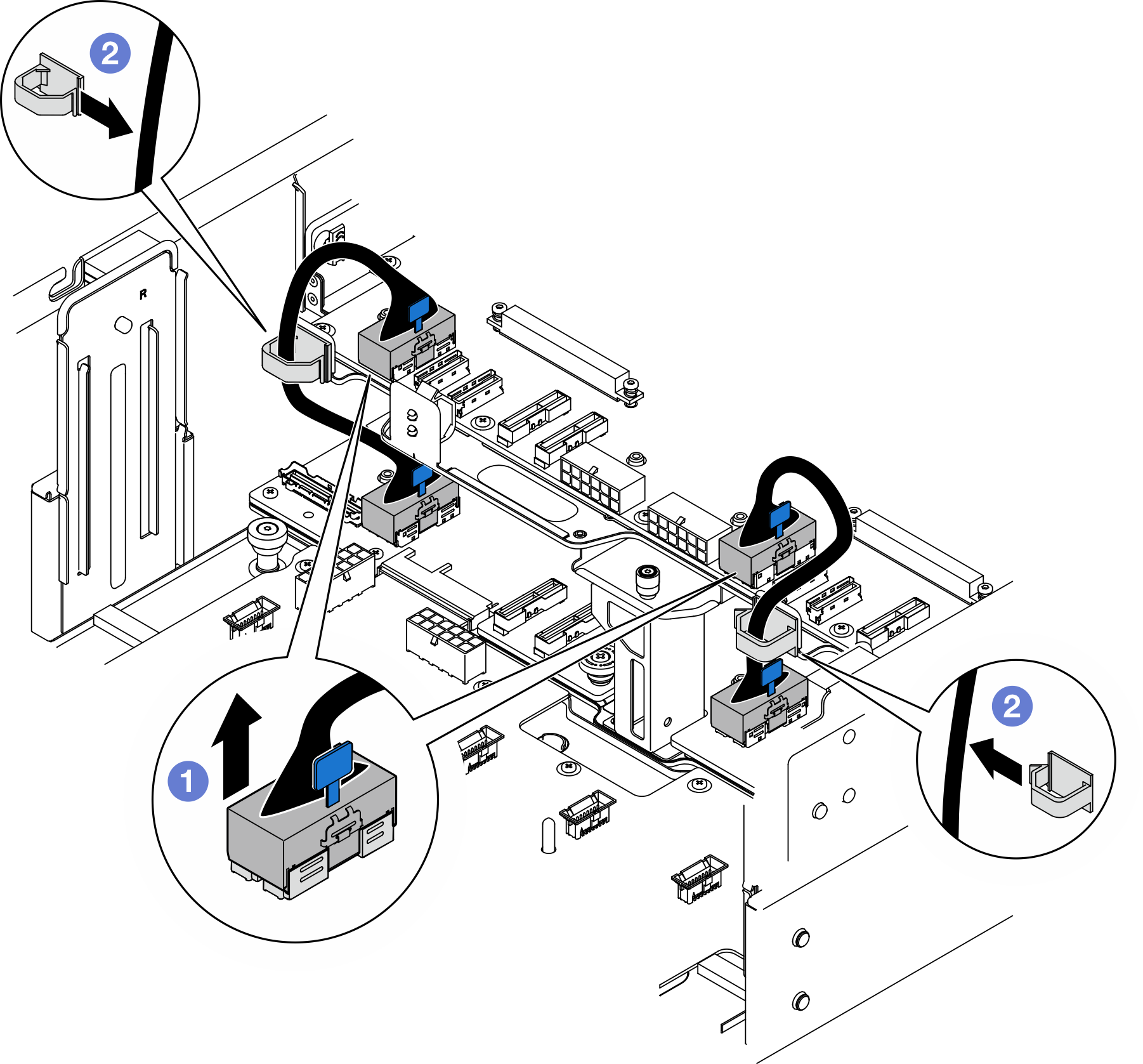 Disconnecting internal UPI cables