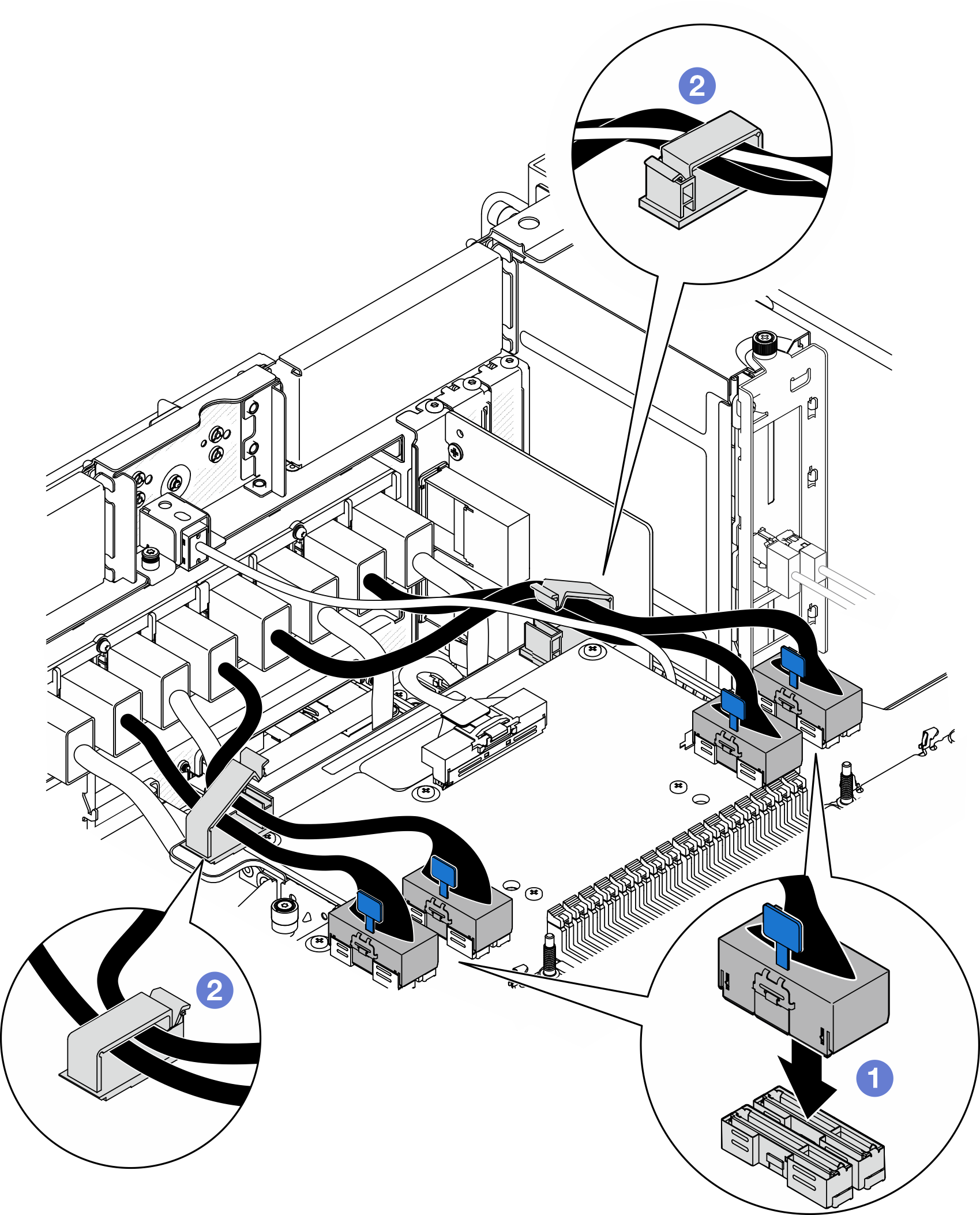 Connecting UPI module cables