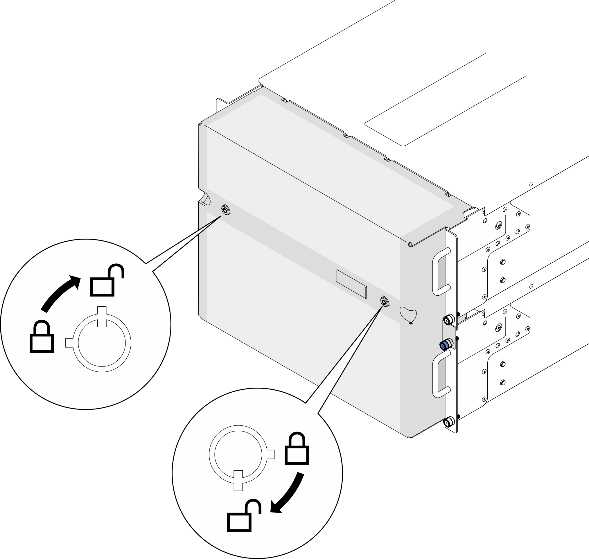 Unlocking security bezel