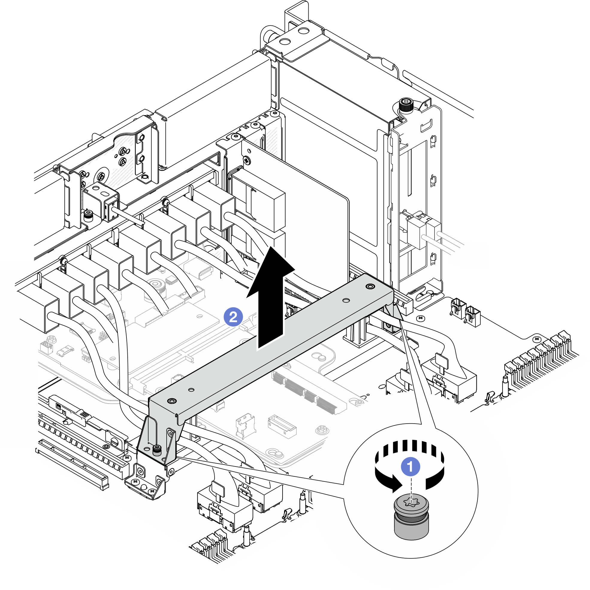 Removing support bracket