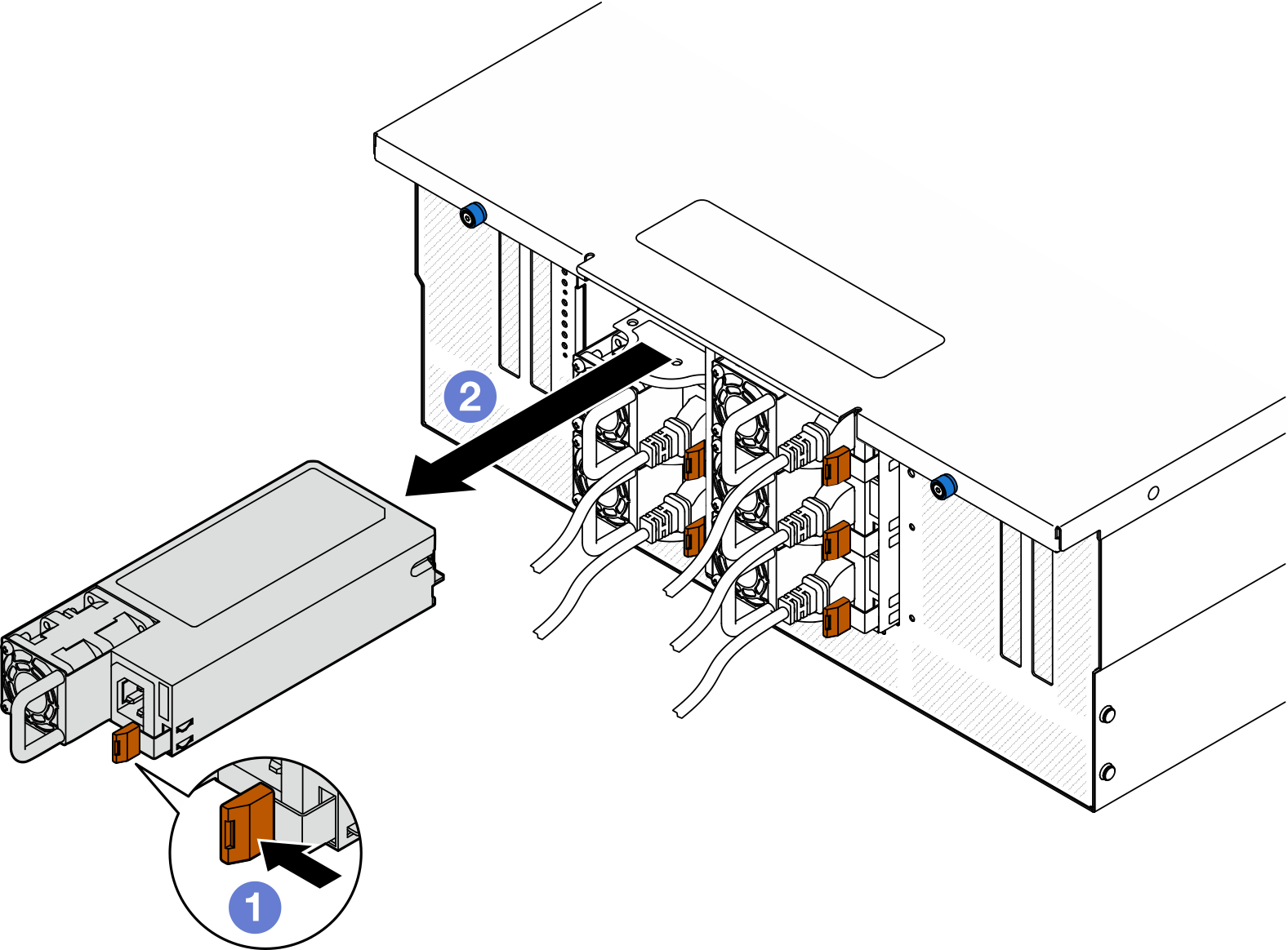 Removing the power supply