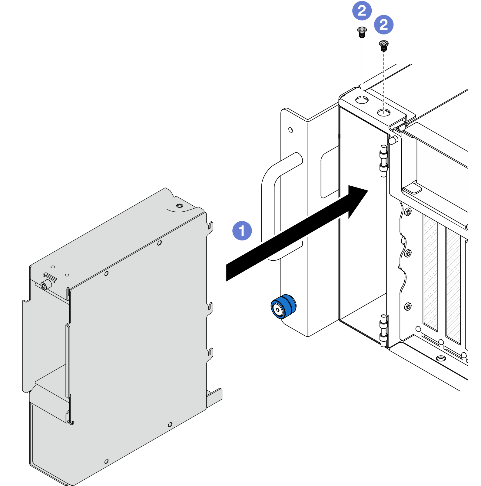 Installing E3.S drive cage