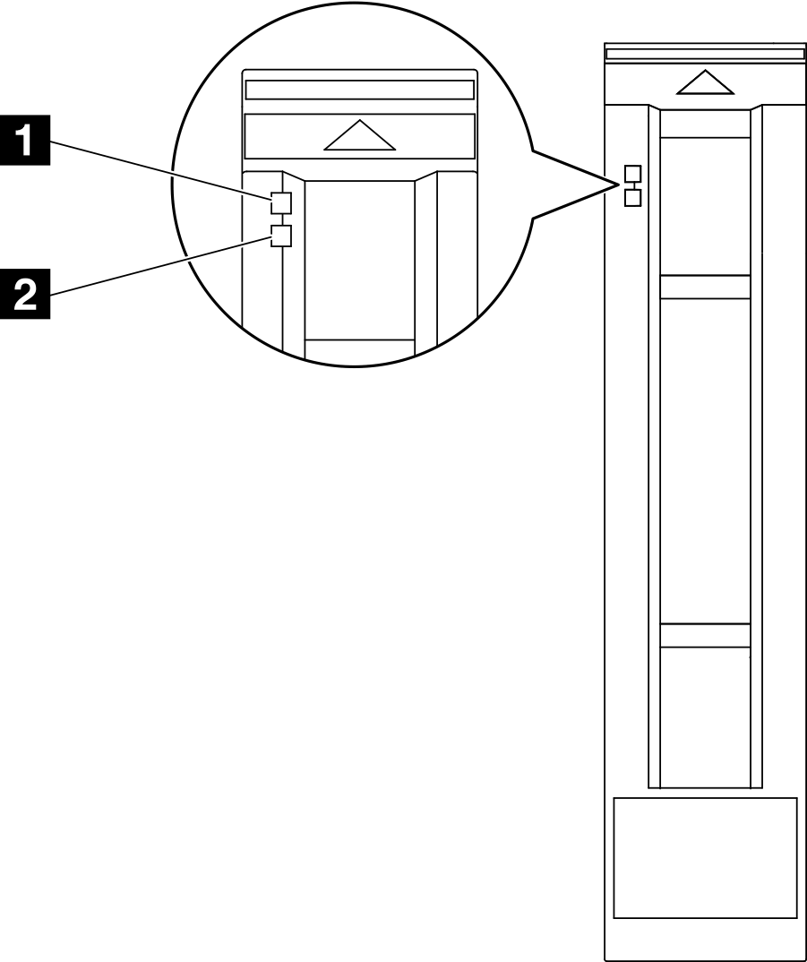 2.5-inch drive LEDs