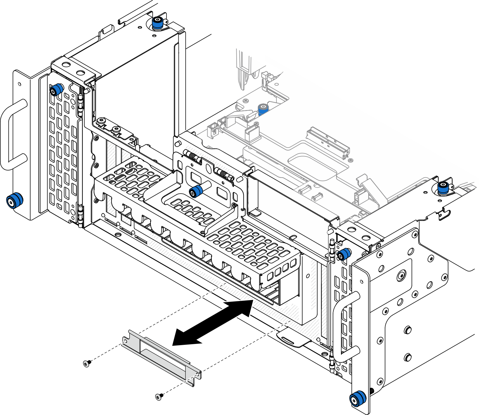 Removing front operator panel bracket