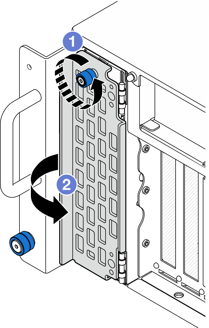 Opening the drive door