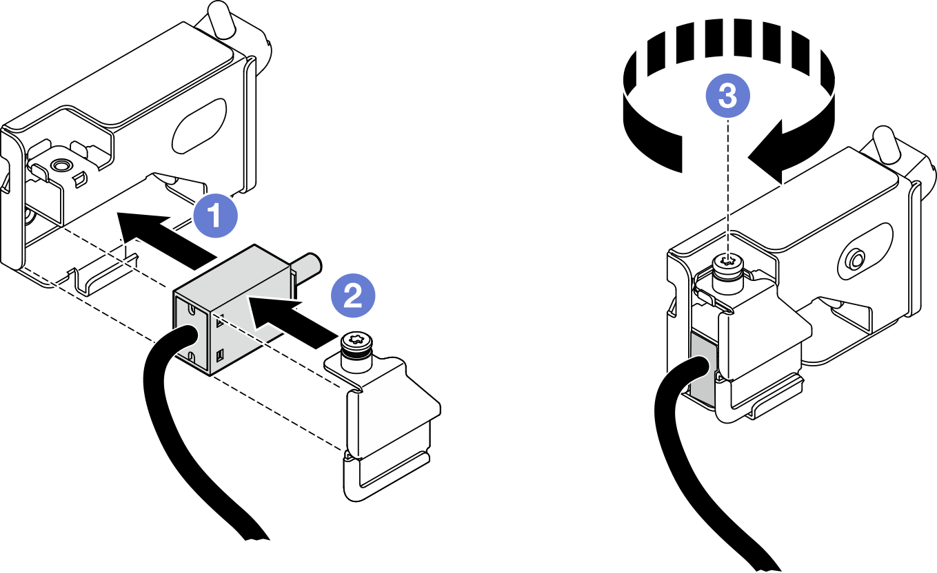 Installing top cover intrusion switch