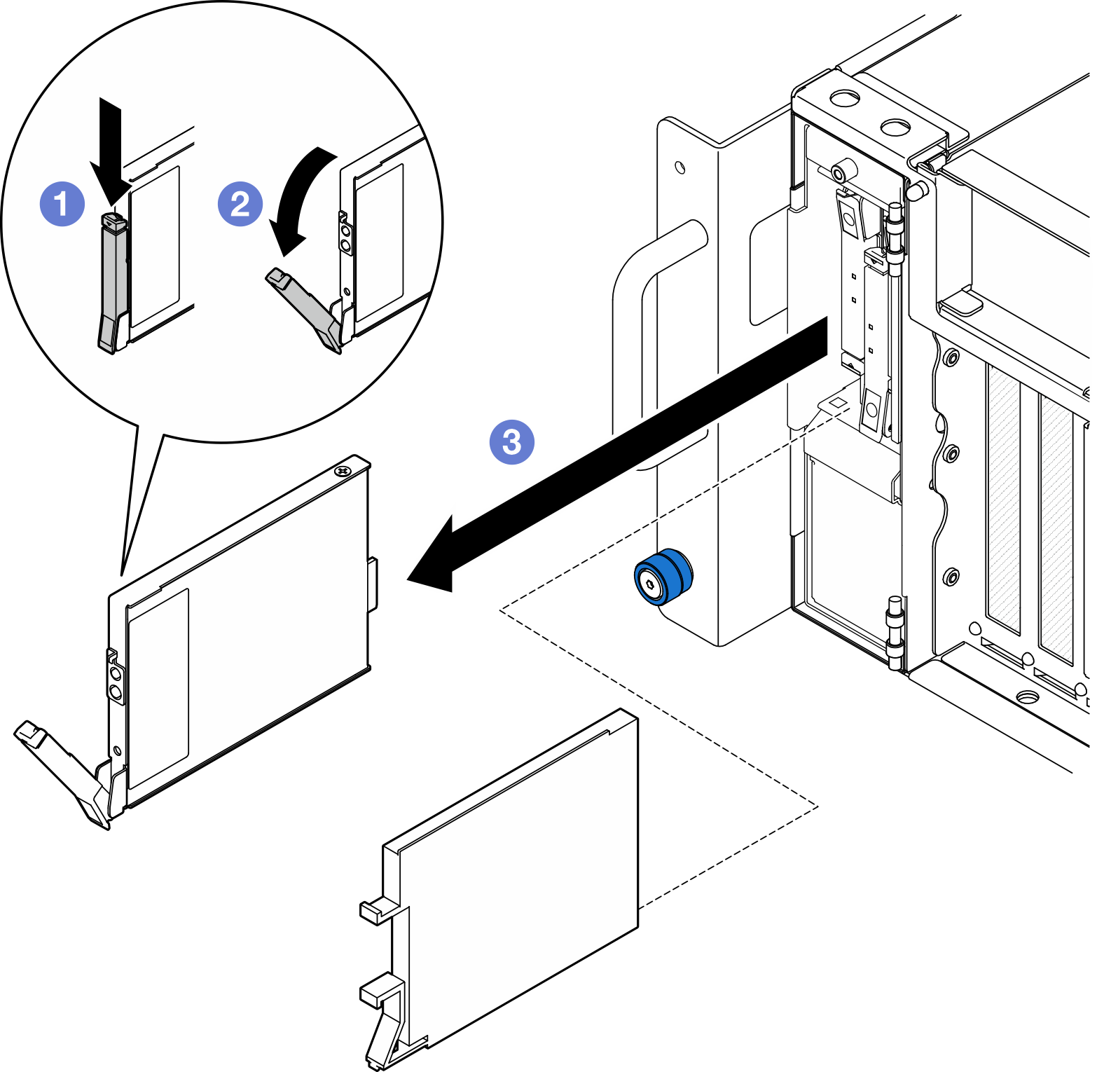 Removing a E3.S drive