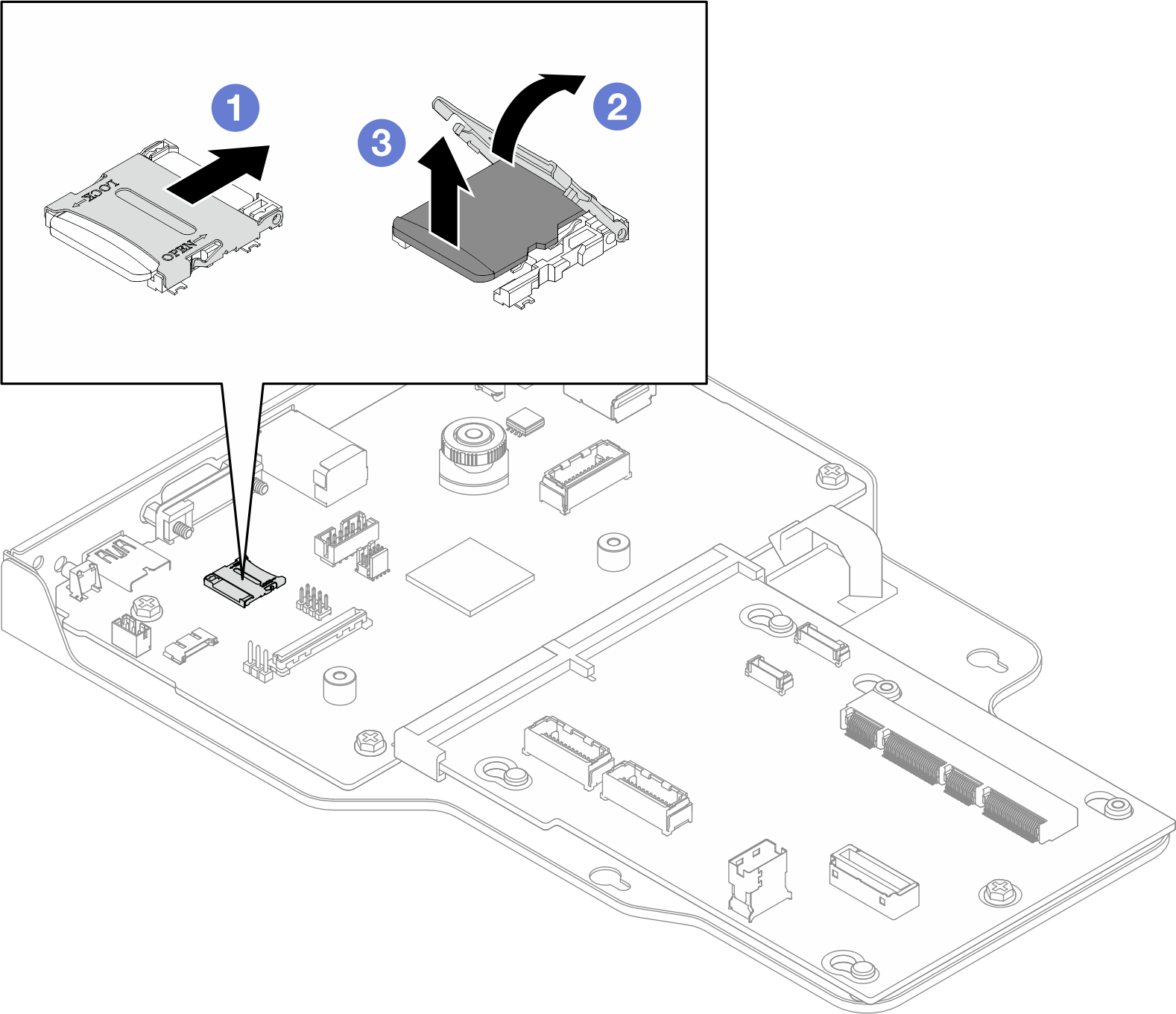 Removing MicroSD card