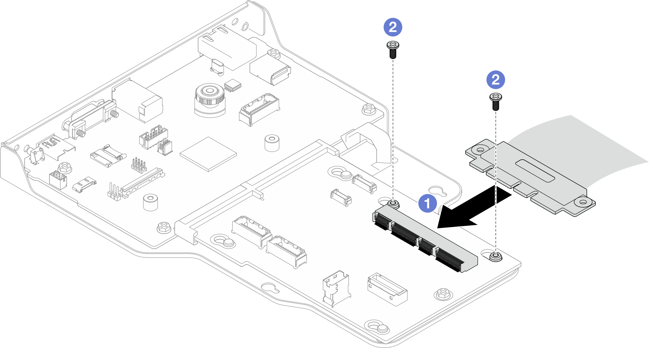 Connecting SCM cable