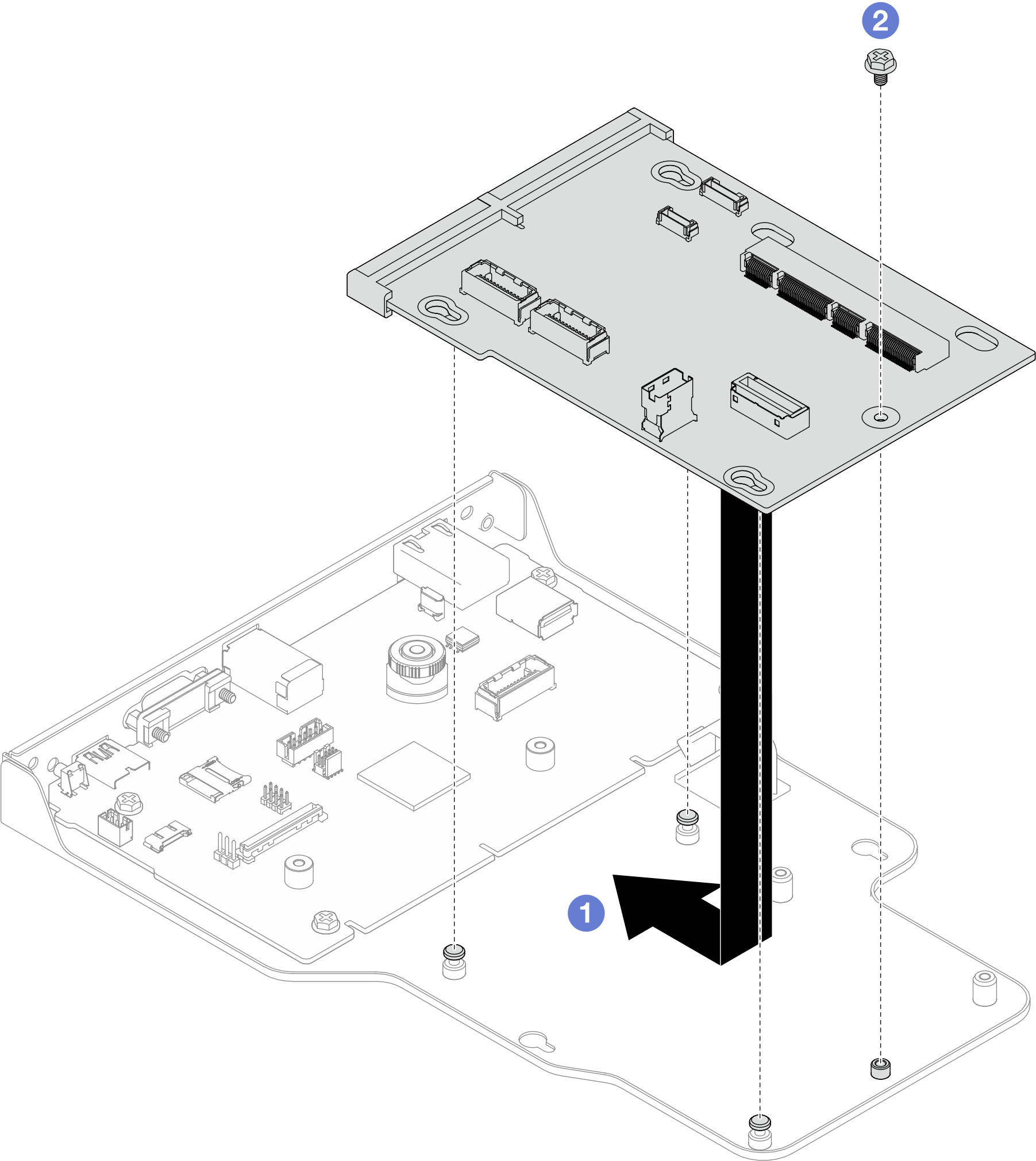 Installing interposer board