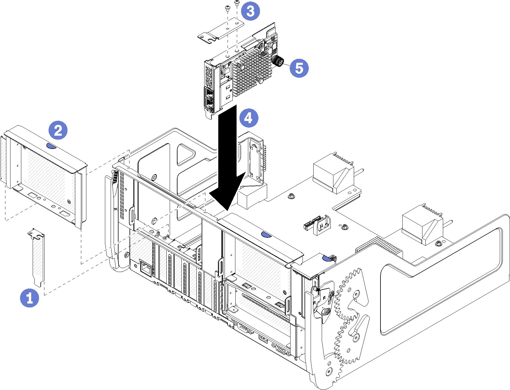 LOM adapter installation