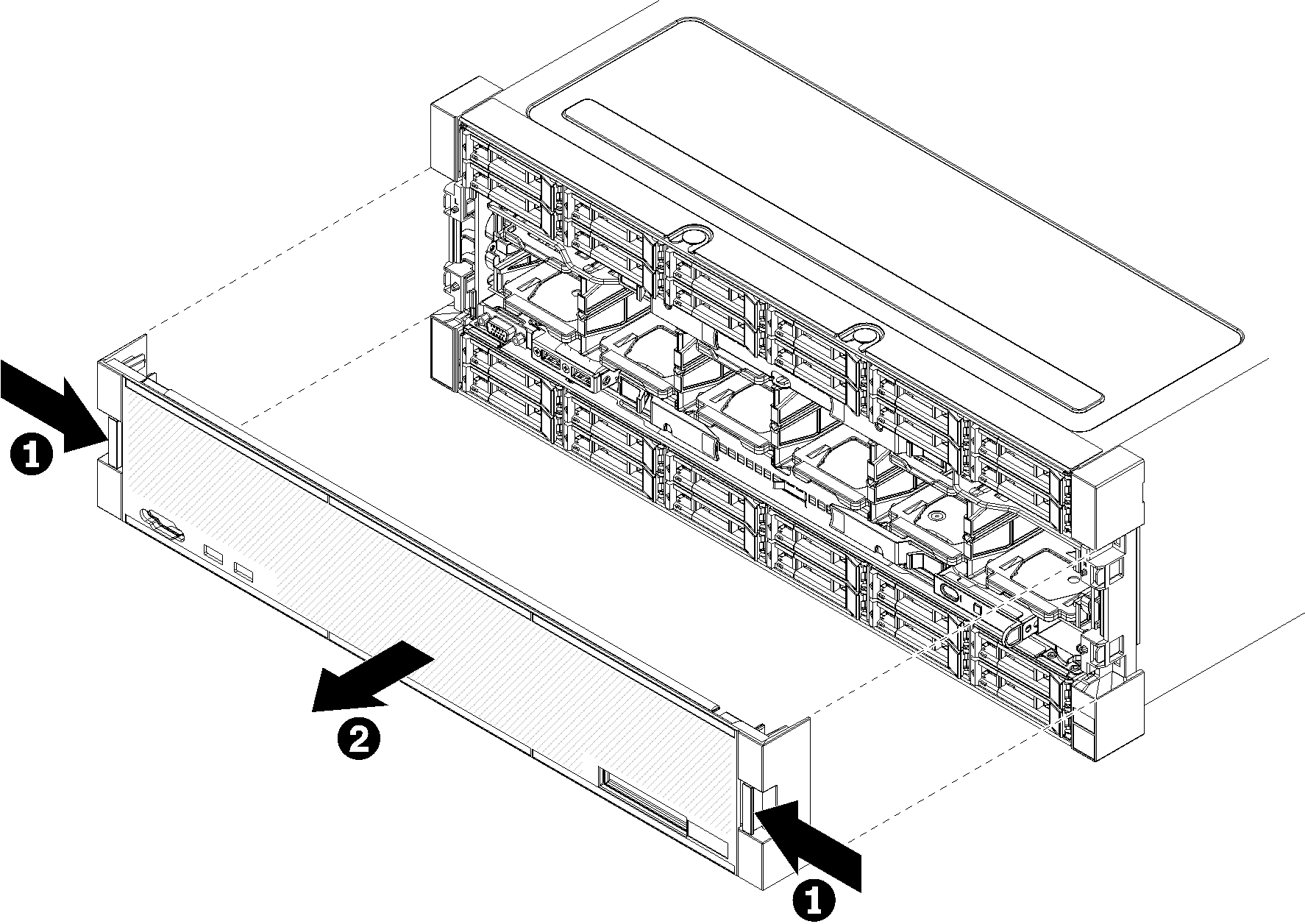 Removing the front cover