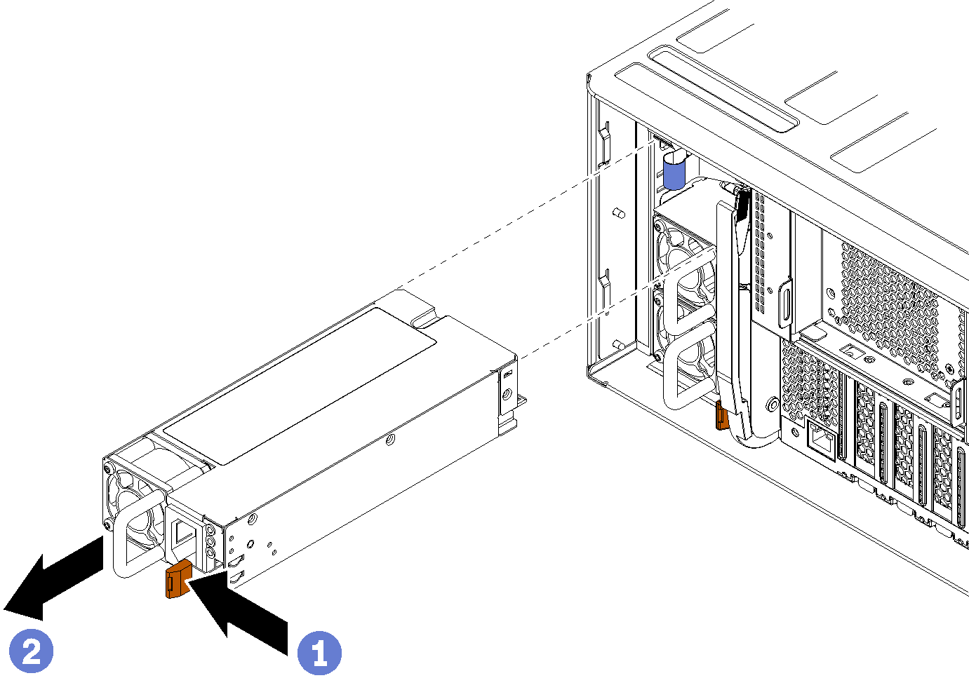 Removing a power supply