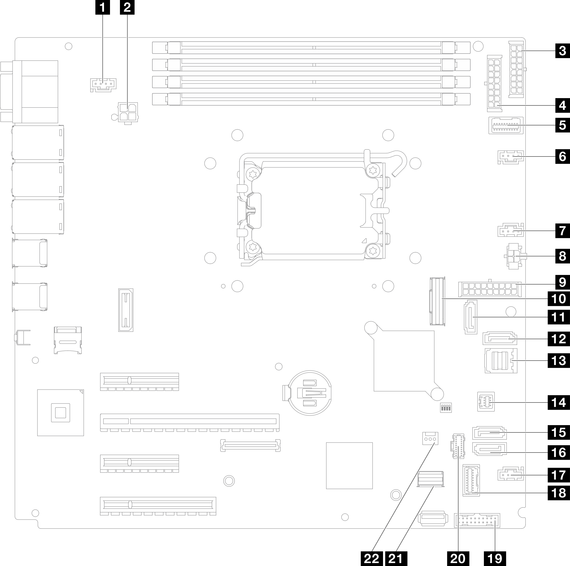 System-board connectors