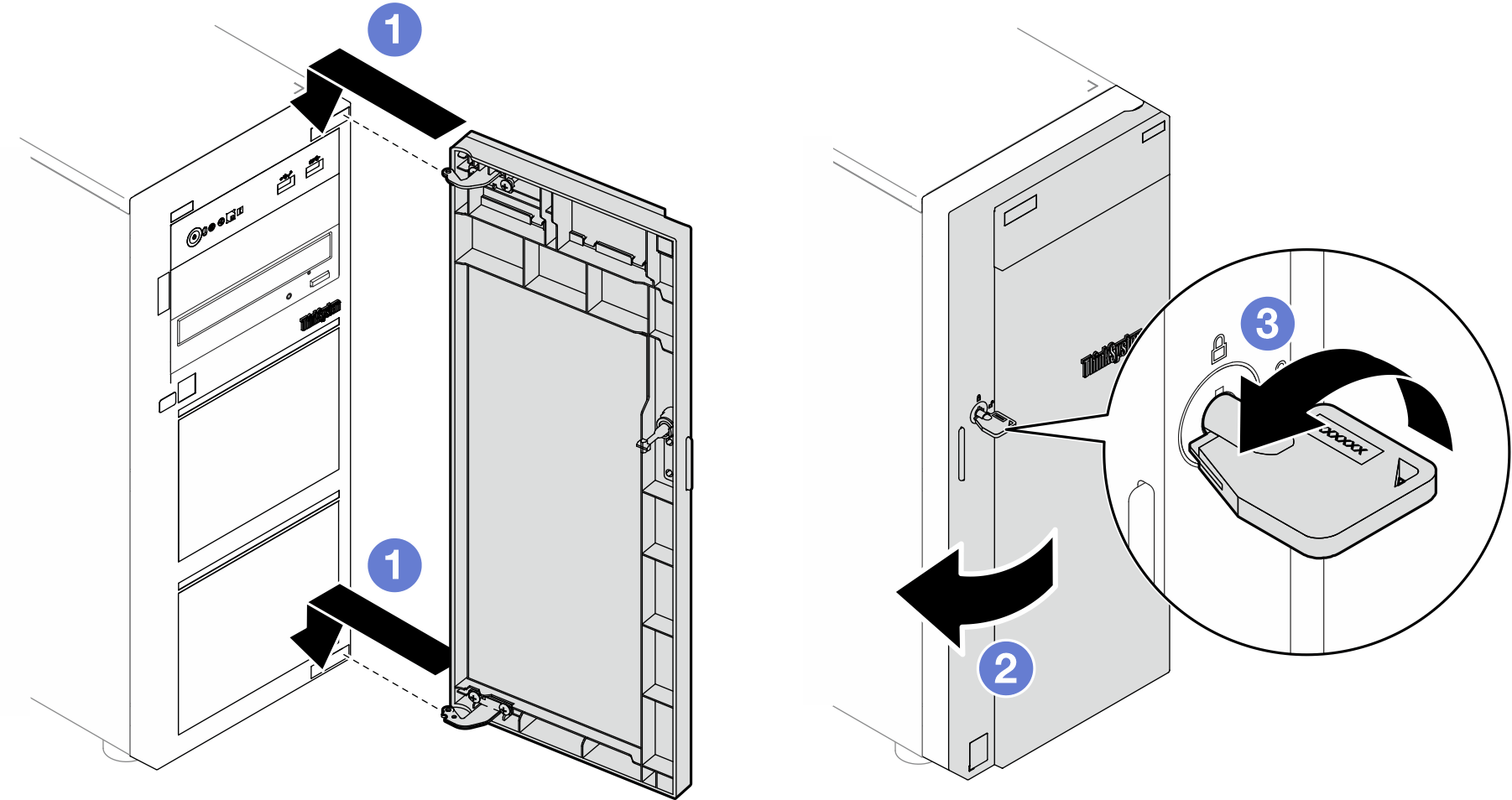 Installing the front door