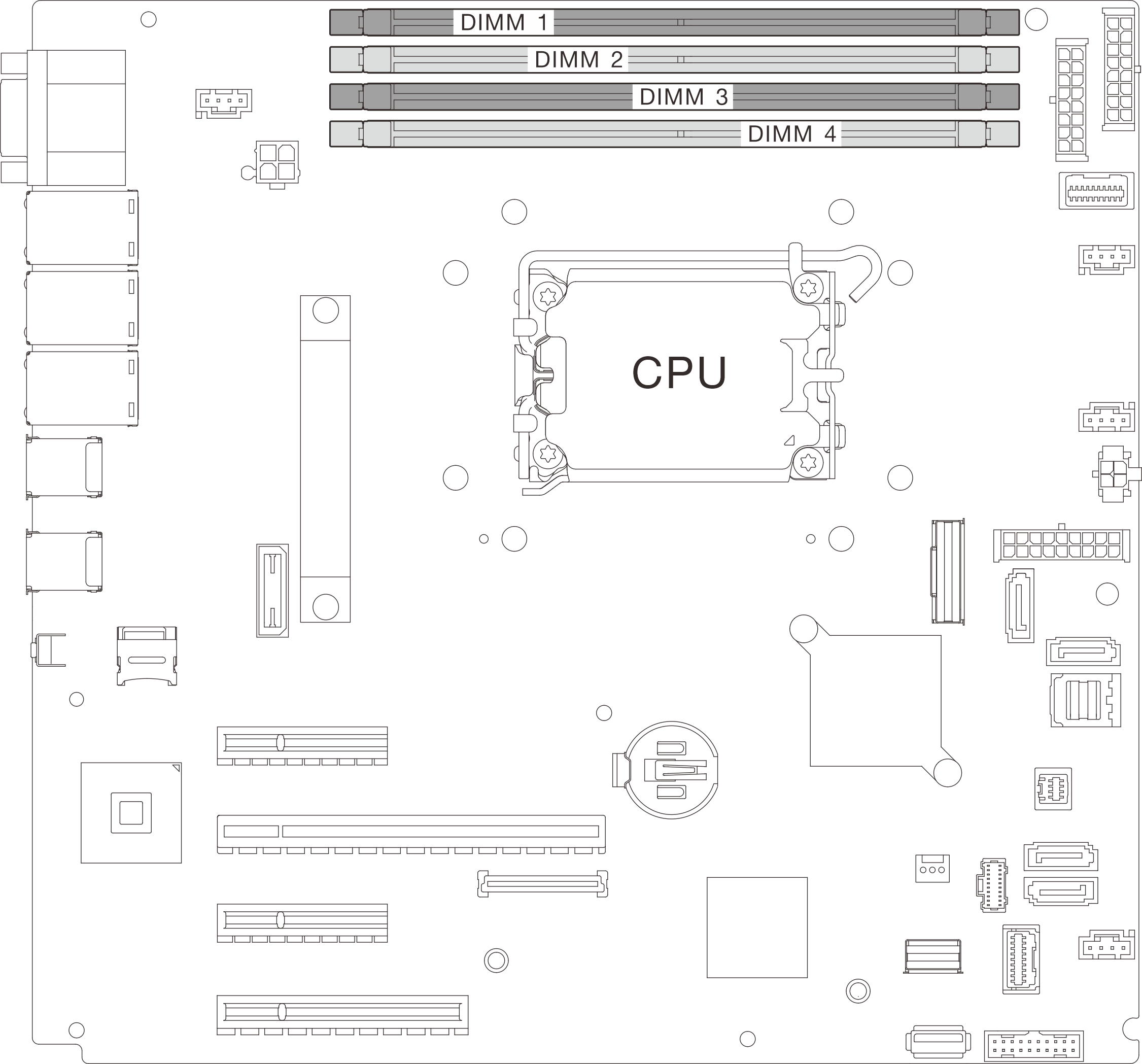 Memory module and processor location