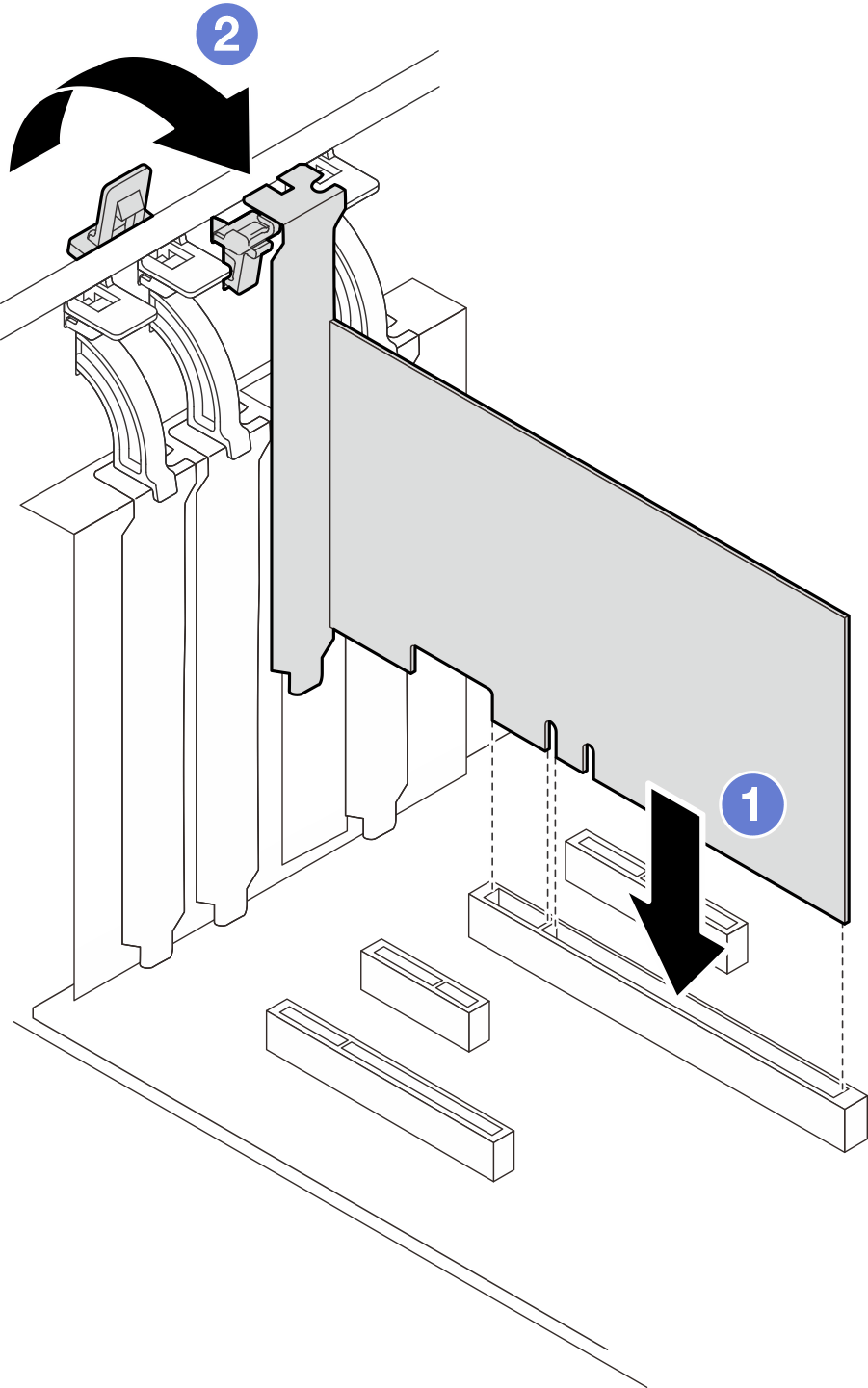 Installing a PCIe adapter