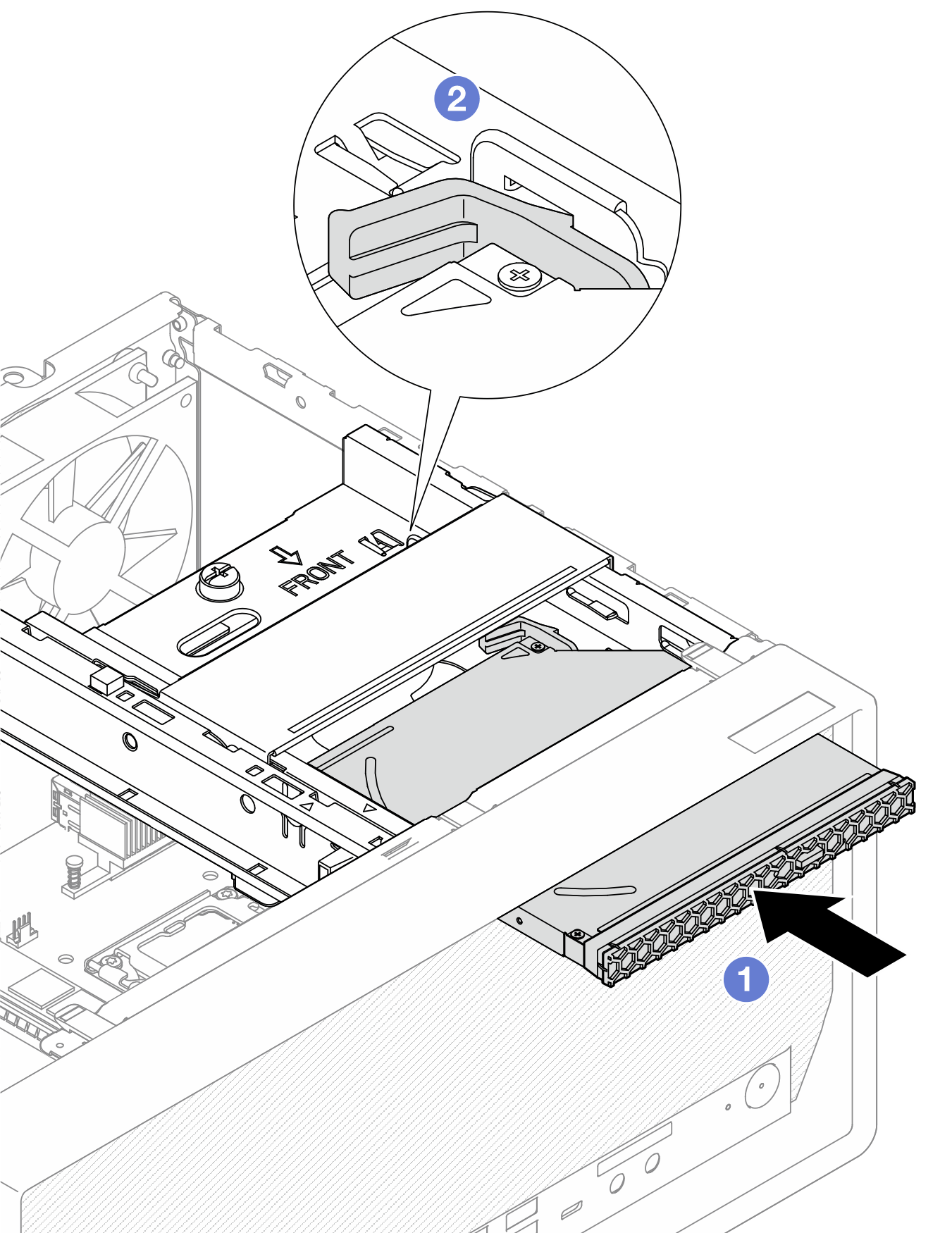 Installing the optical drive