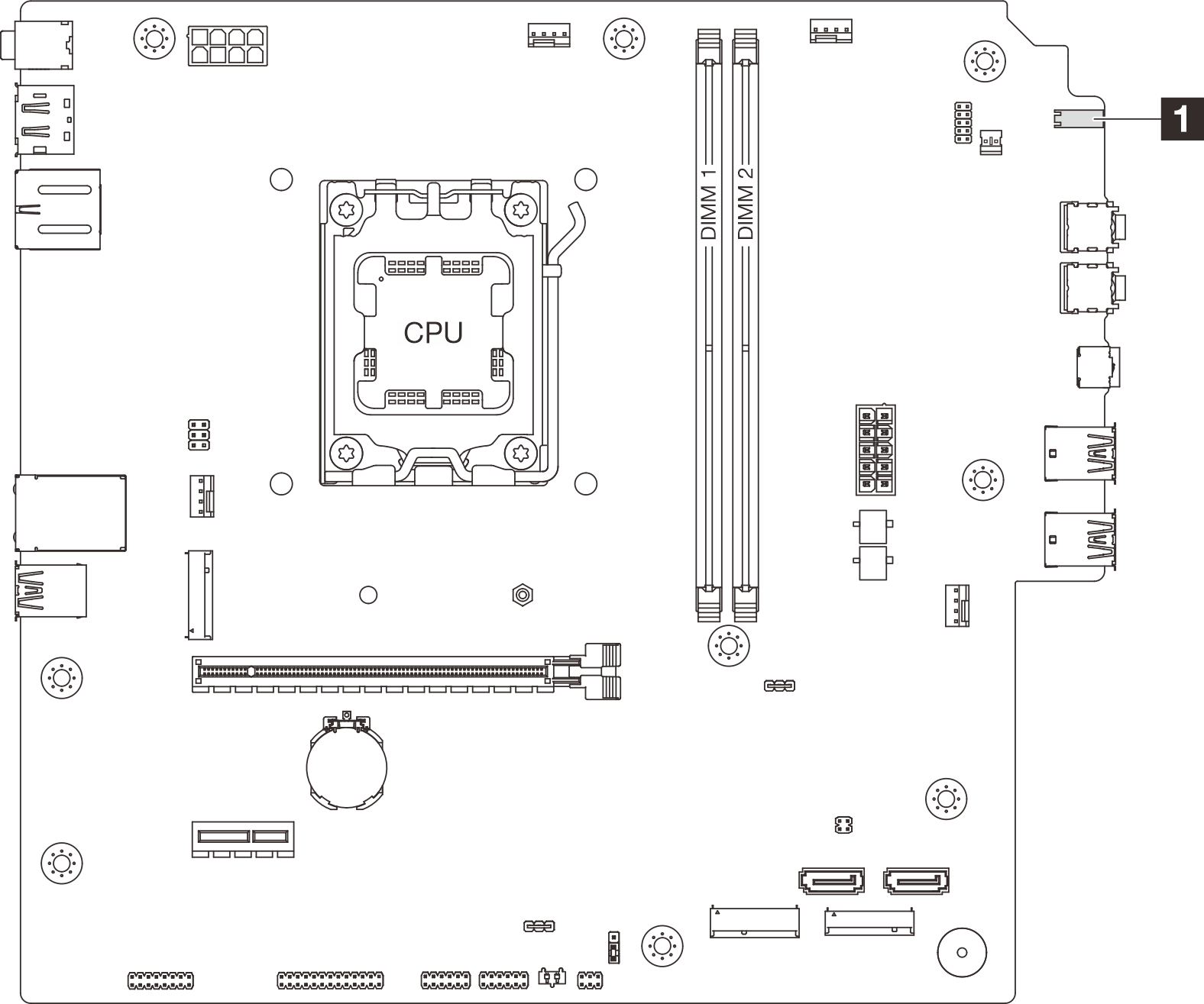 System-board LED