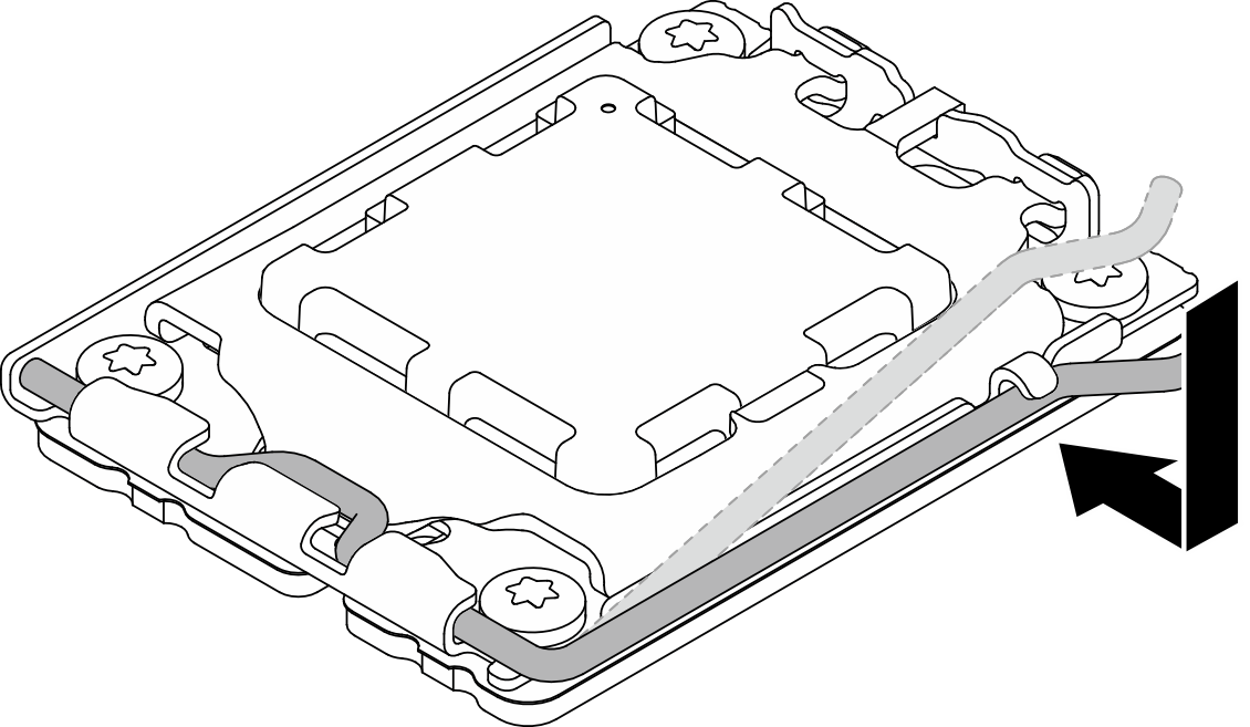 Closing the processor retainer