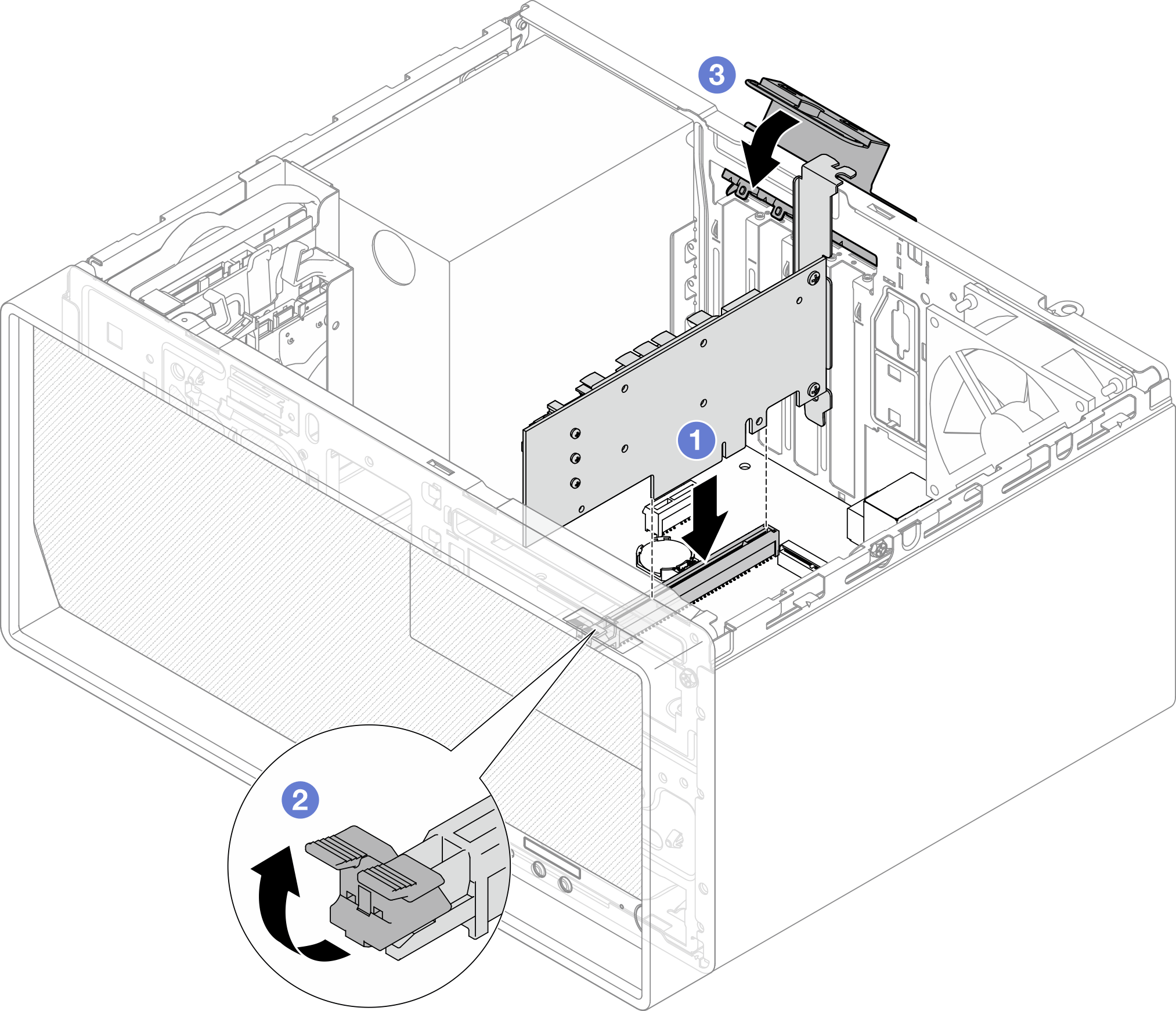 Installing a PCIe adapter