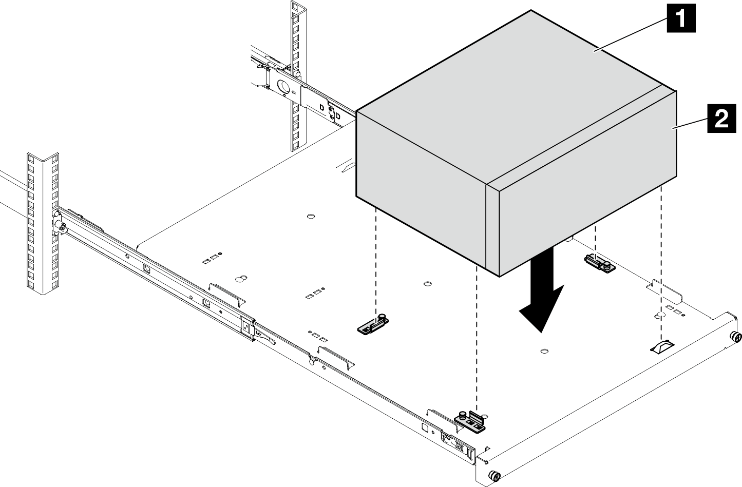 Installing the server to the tray