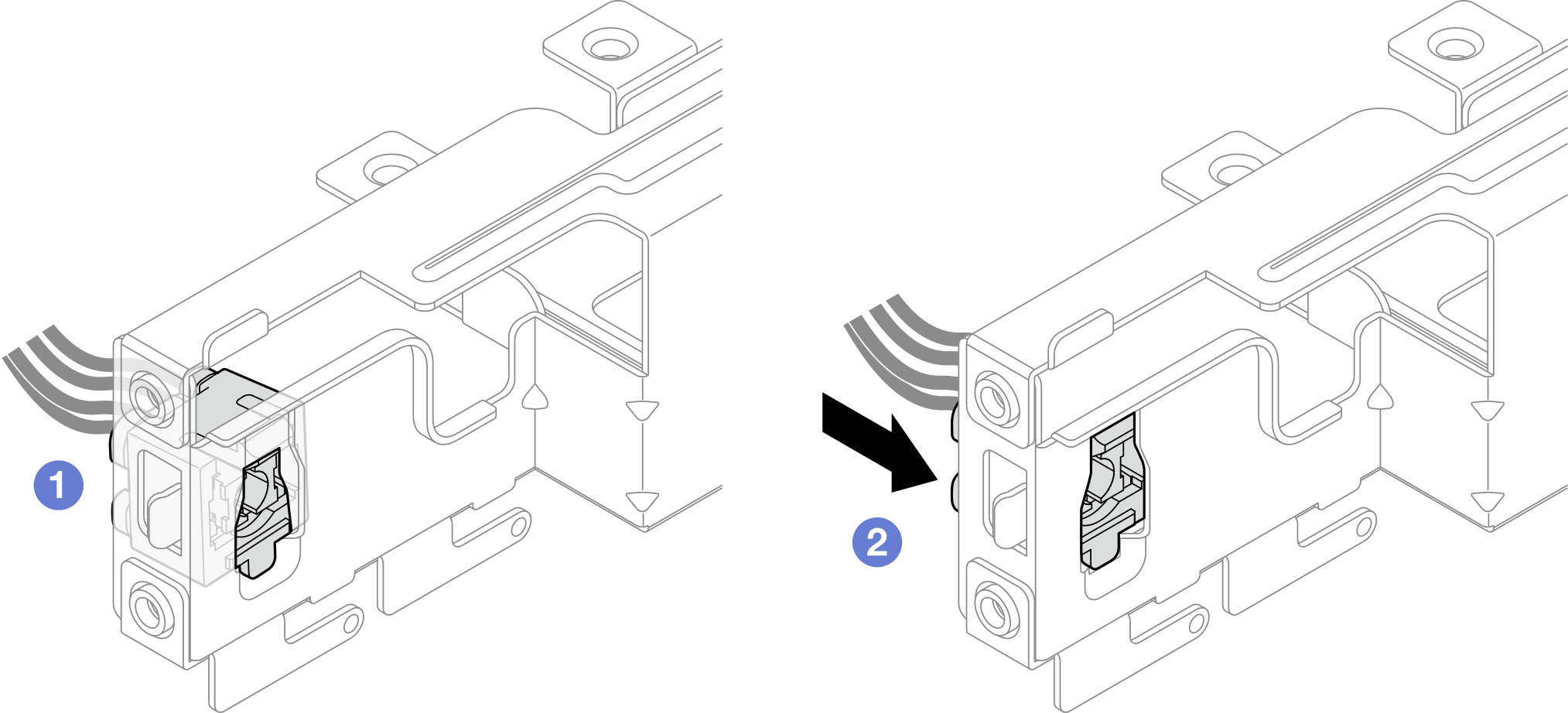 Installing the power button with LED