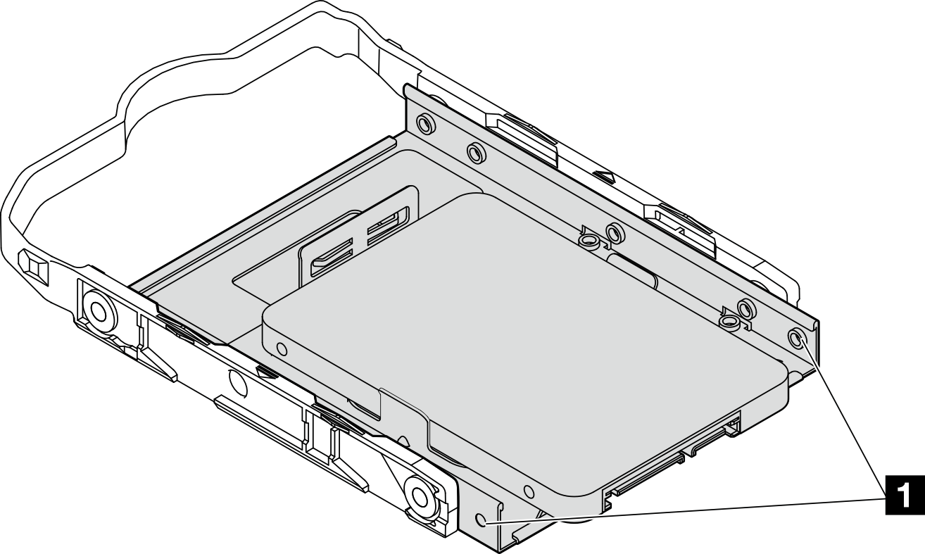 Drive screw hole placement on retainer