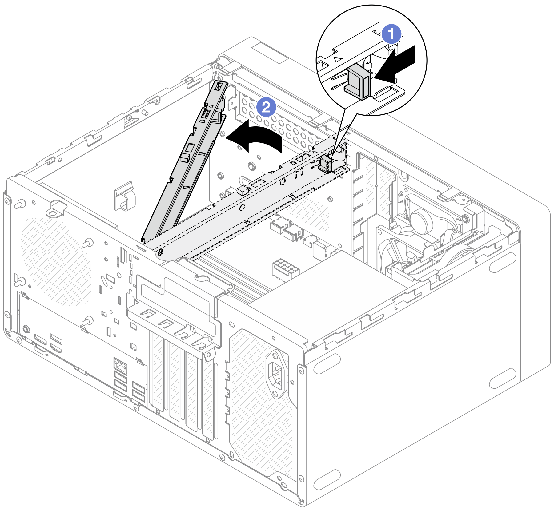 Removing the cage bar