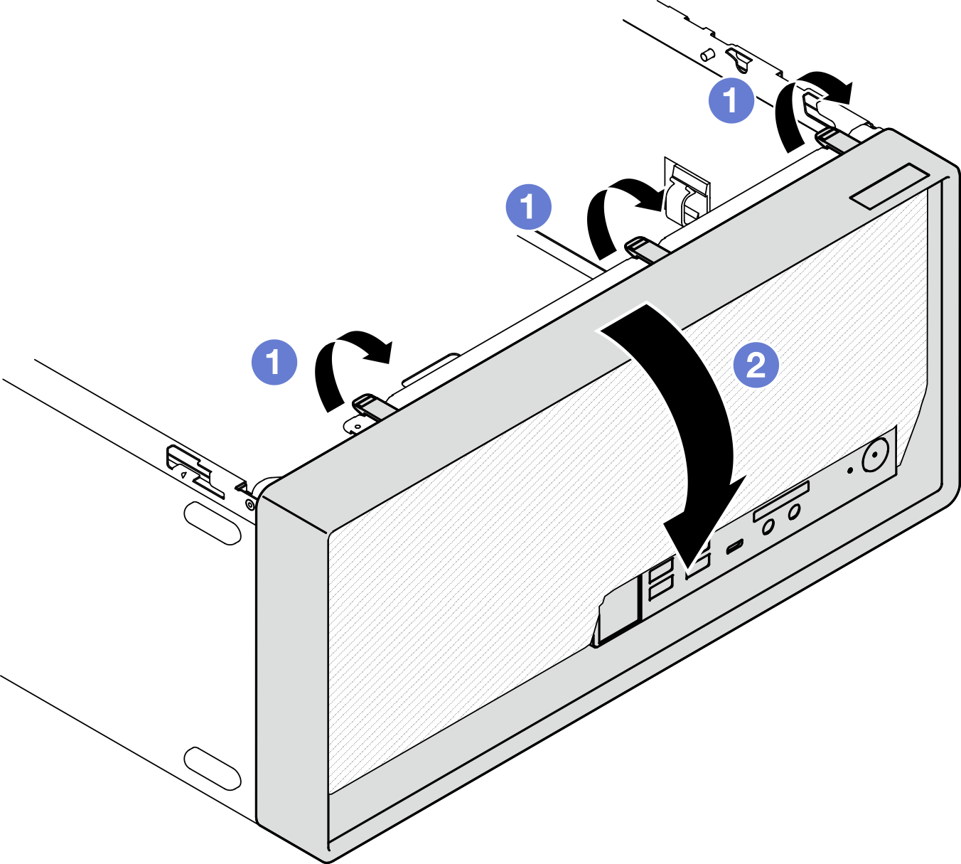 Removing the front bezel