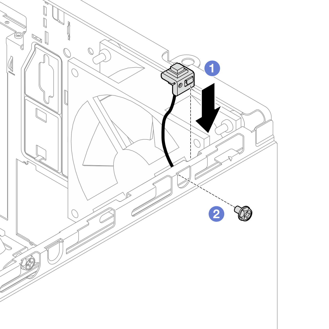 Installing the intrusion switch