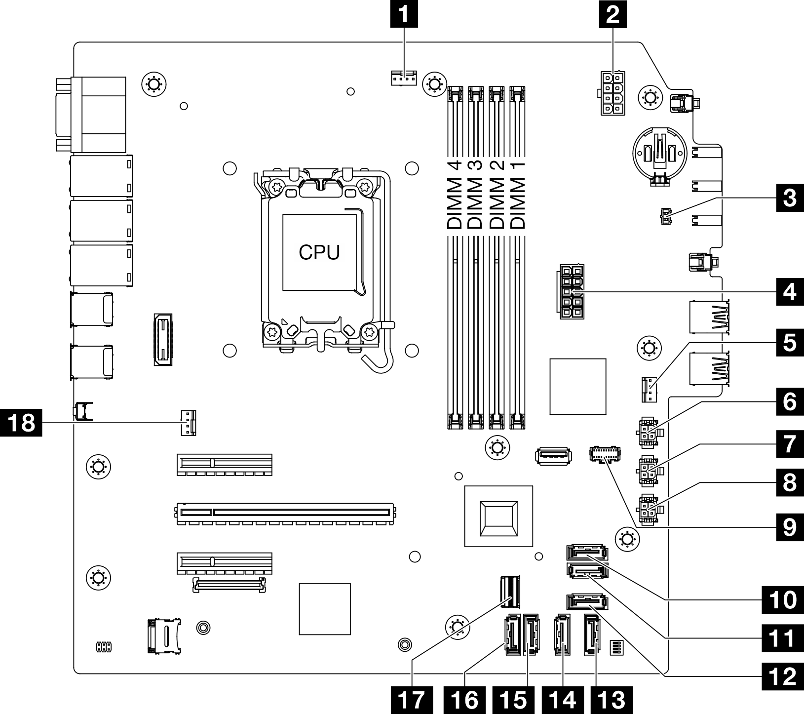 System-board connectors