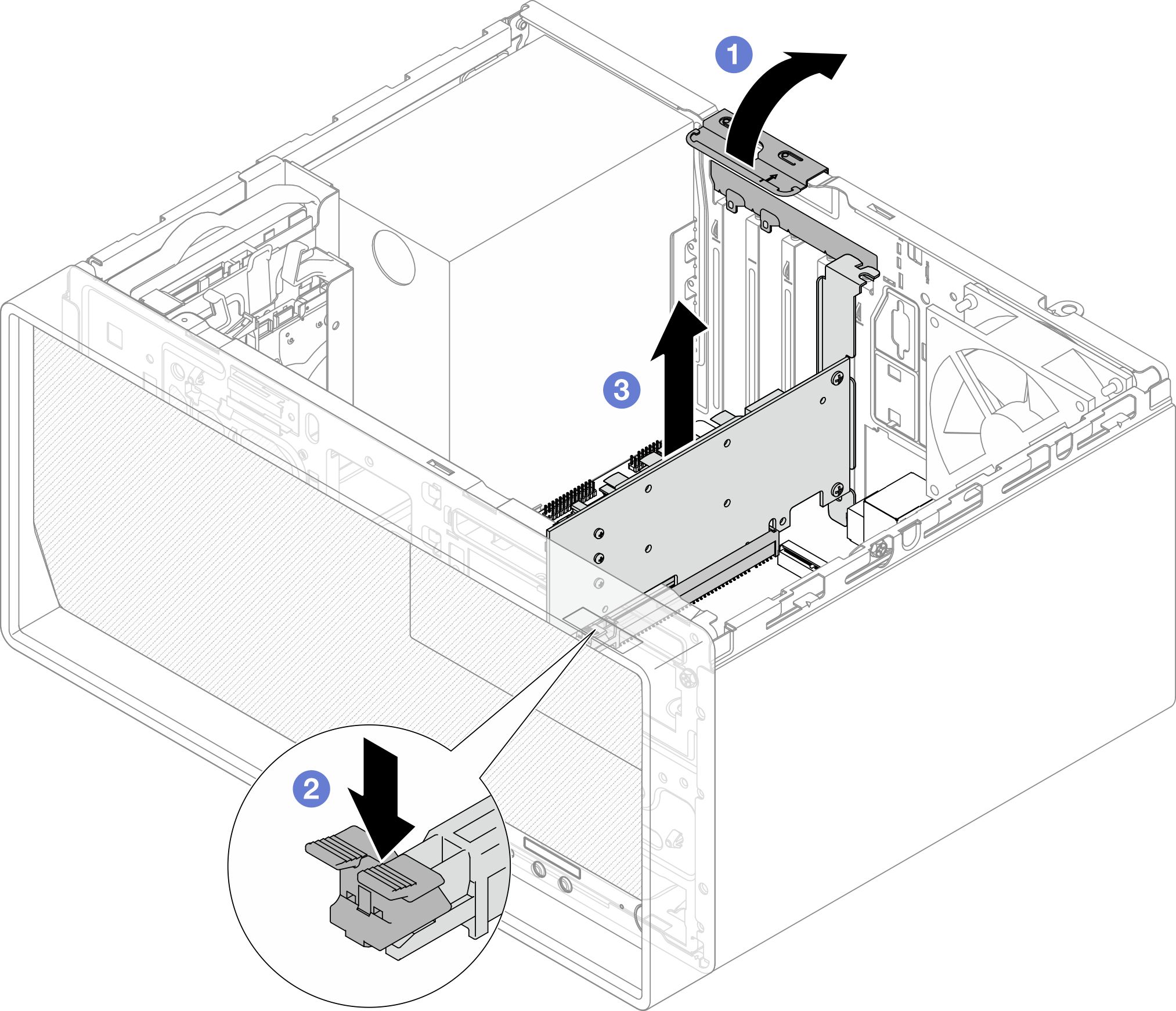 Removing a PCIe adapter