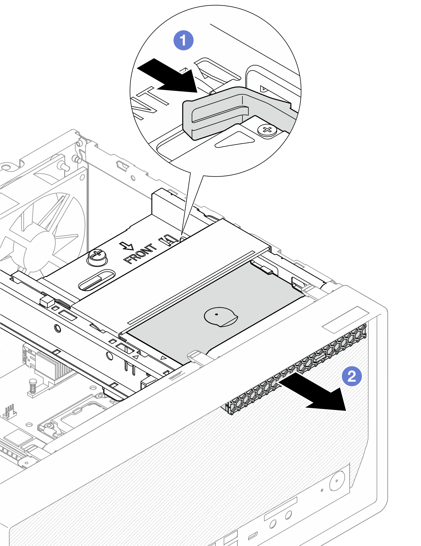 Removing the optical drive