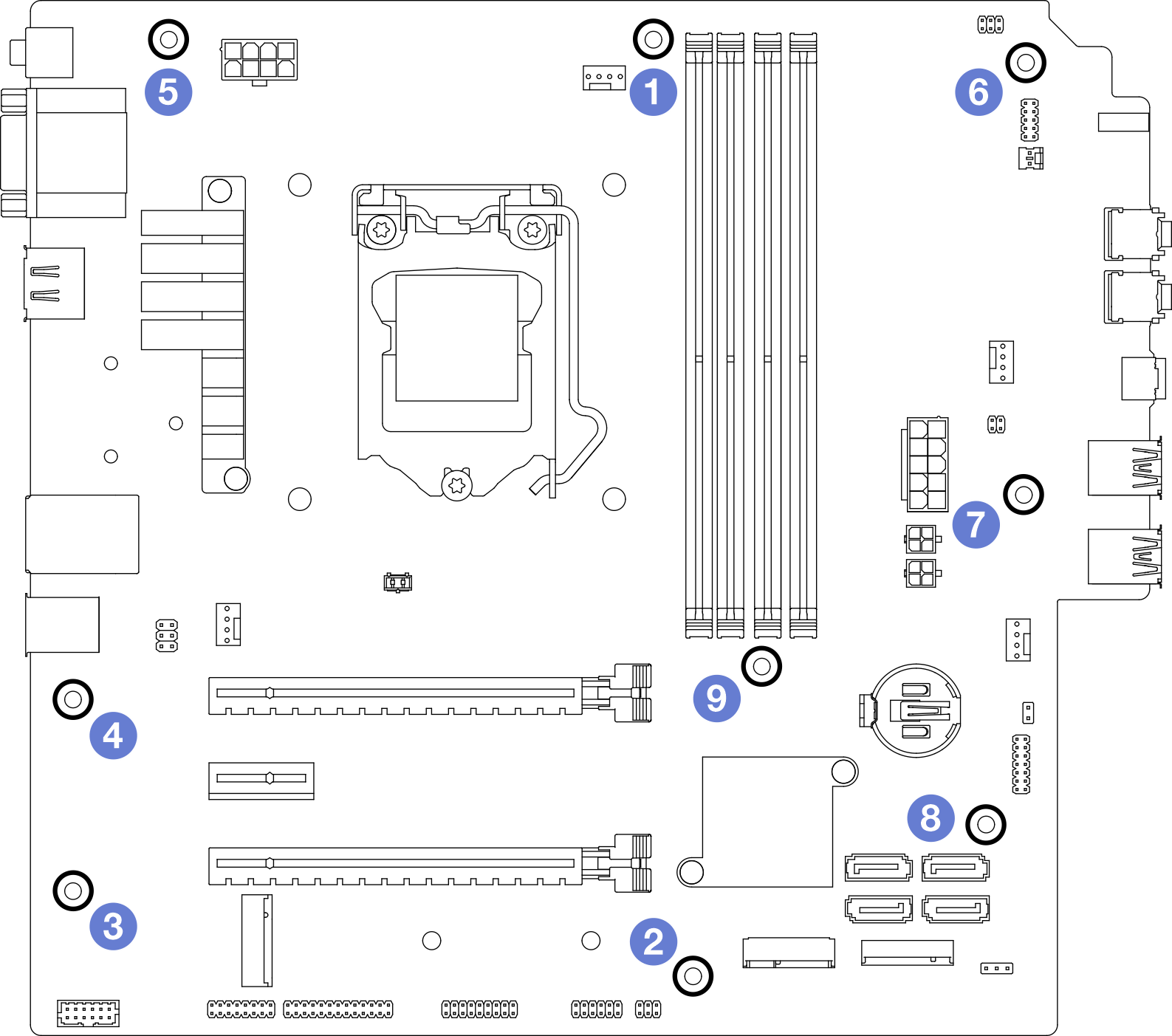 System-board screws installation sequence