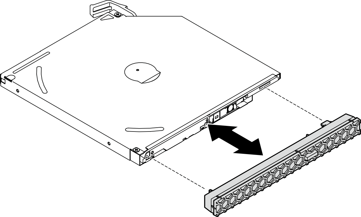Removing the optical drive bezel