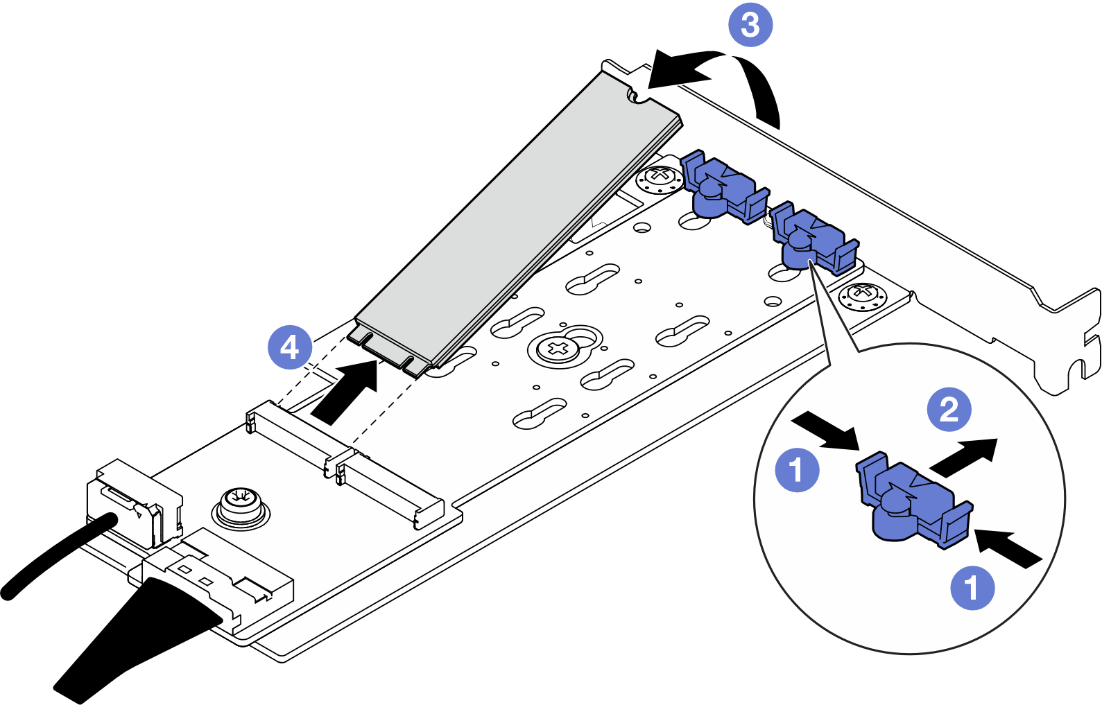 Removing an M.2 drive