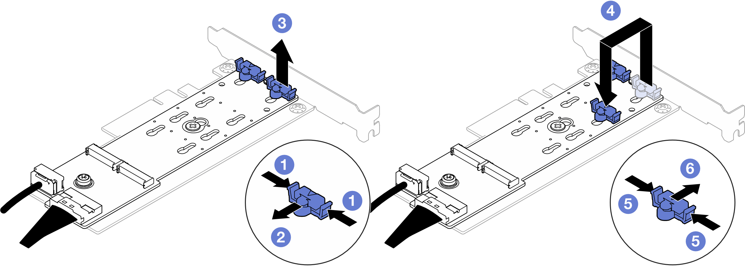 Adjusting the M.2 retainer