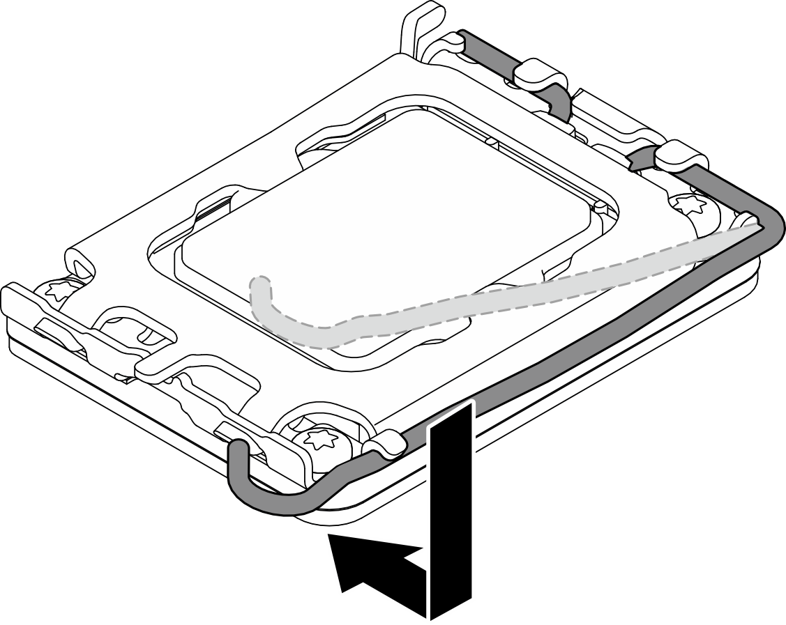 Closing the processor retainer